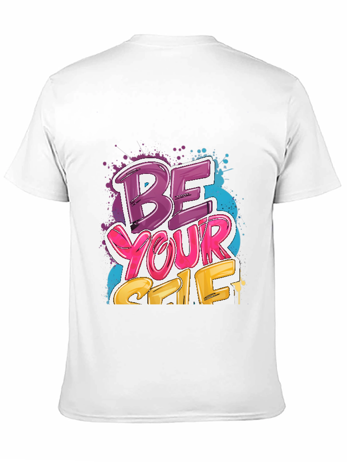 Be Yourself Graphic Tee - Stylish Black Cotton T-Shirt