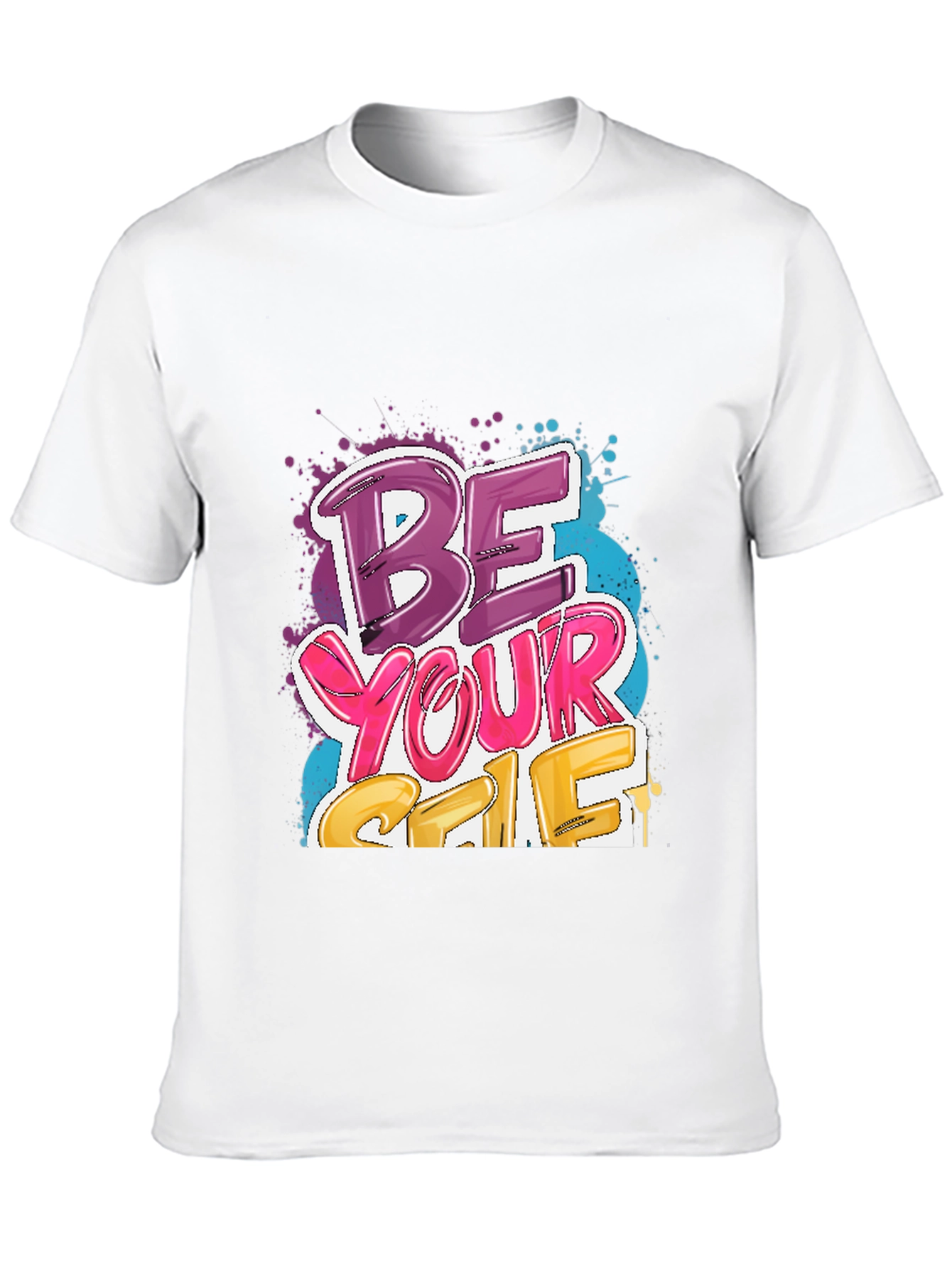 Be Yourself Graphic Tee - Stylish Black Cotton T-Shirt