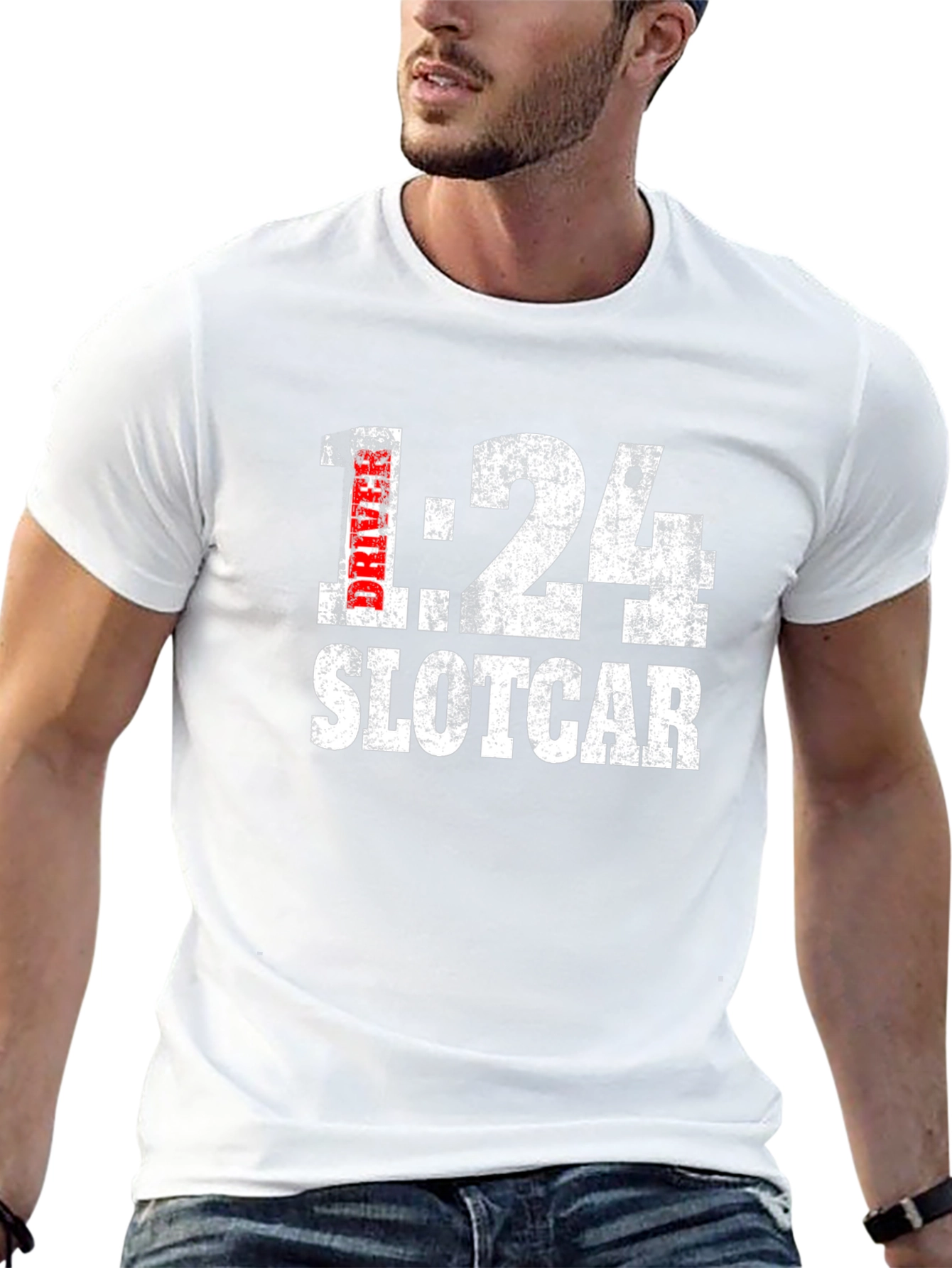 1:24 Slot Car Driver Black Graphic Tee