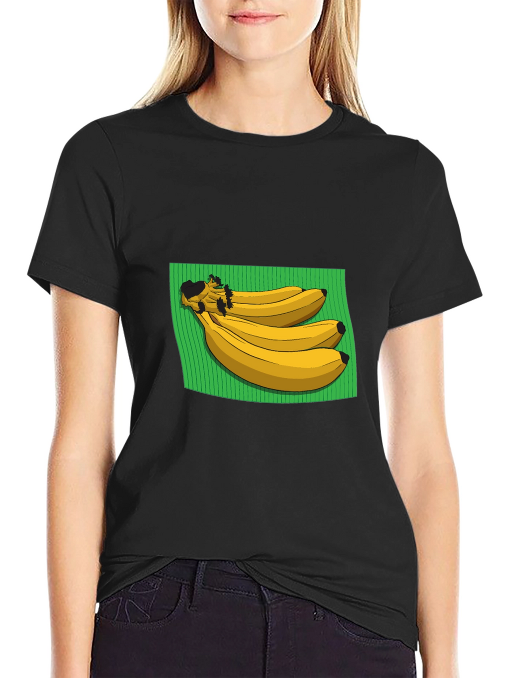 Banana Graphic Black T-Shirt - Novelty Tee