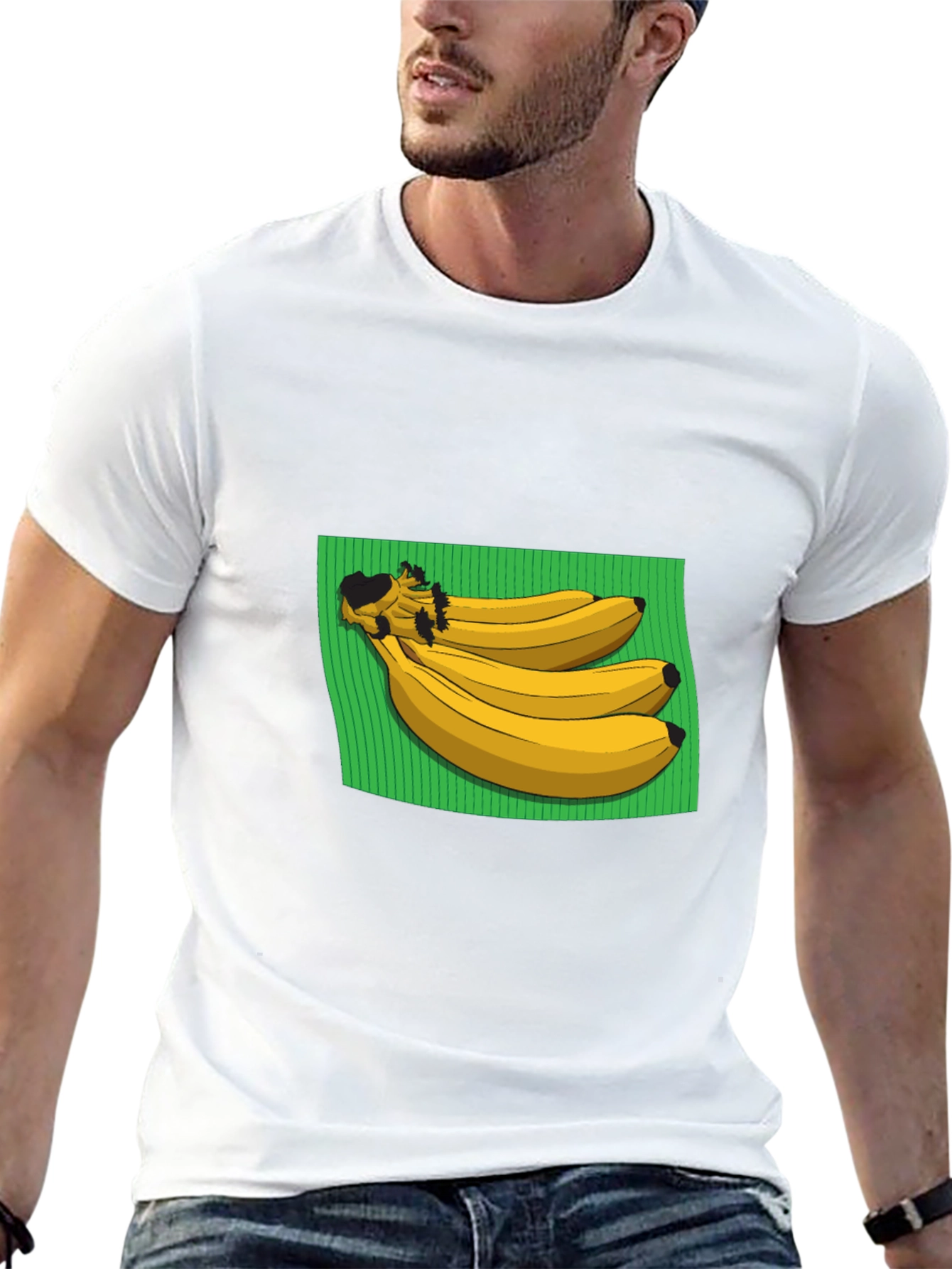 Banana Graphic Black T-Shirt - Novelty Tee