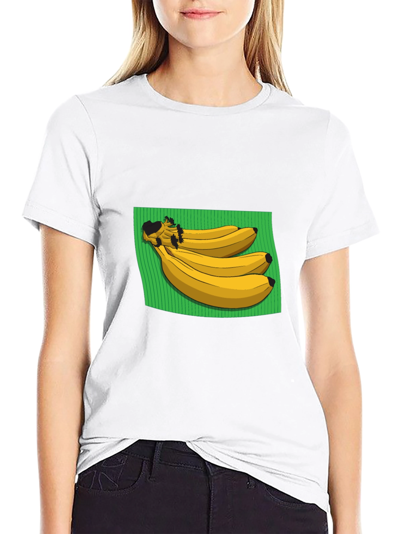 Banana Graphic Black T-Shirt - Novelty Tee