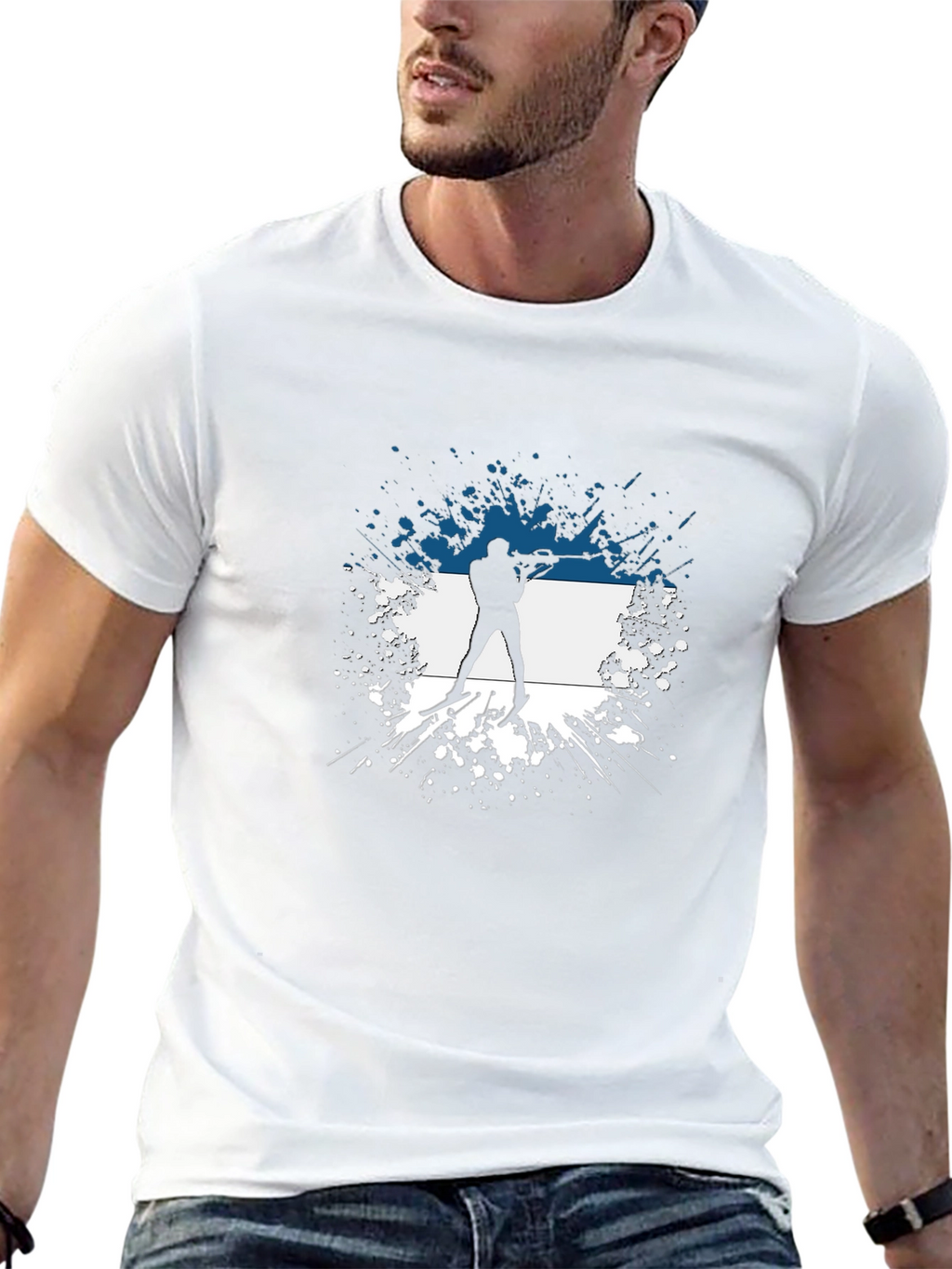 Biathlon Silhouette T-Shirt - Estonia Inspired