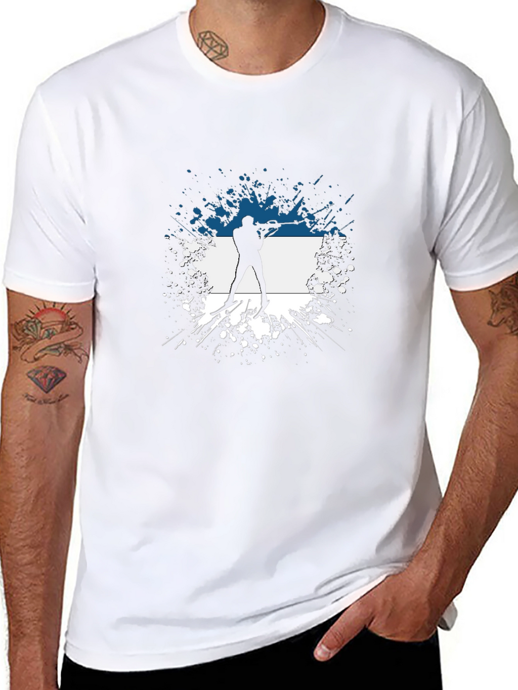 Biathlon Silhouette T-Shirt - Estonia Inspired