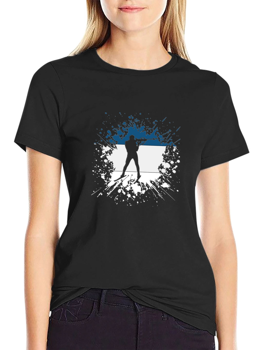 Biathlon Silhouette T-Shirt - Estonia Inspired