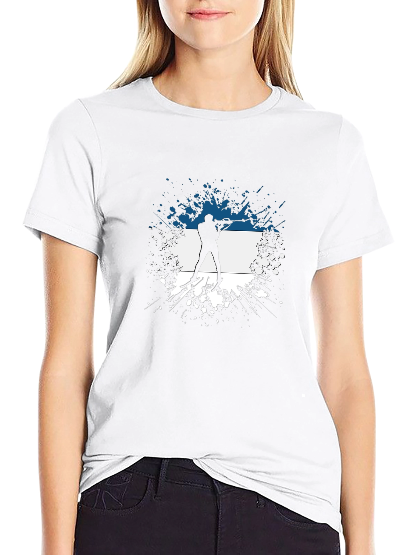 Biathlon Silhouette T-Shirt - Estonia Inspired