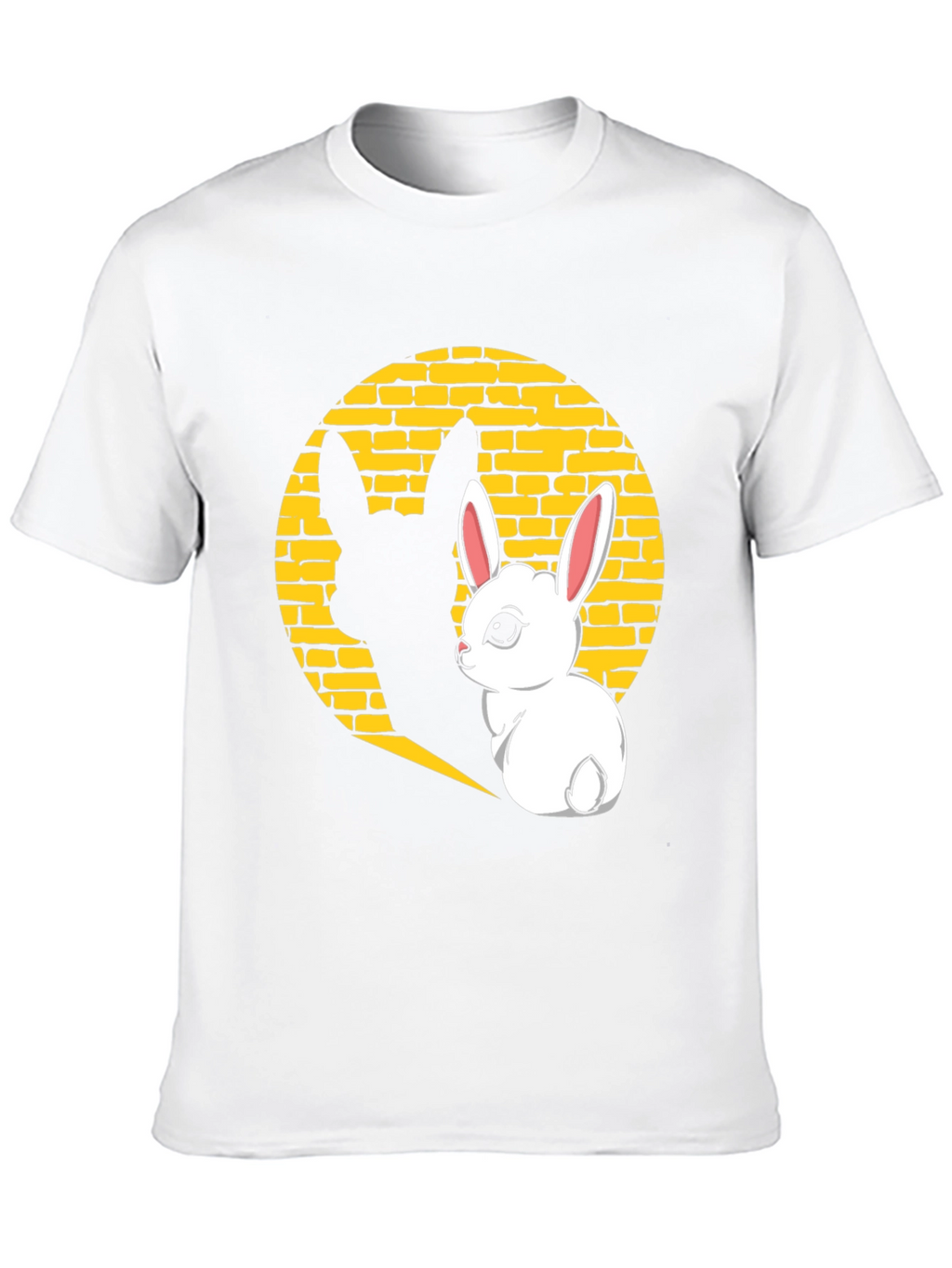 Bunny Shadow Graphic Tee - Black