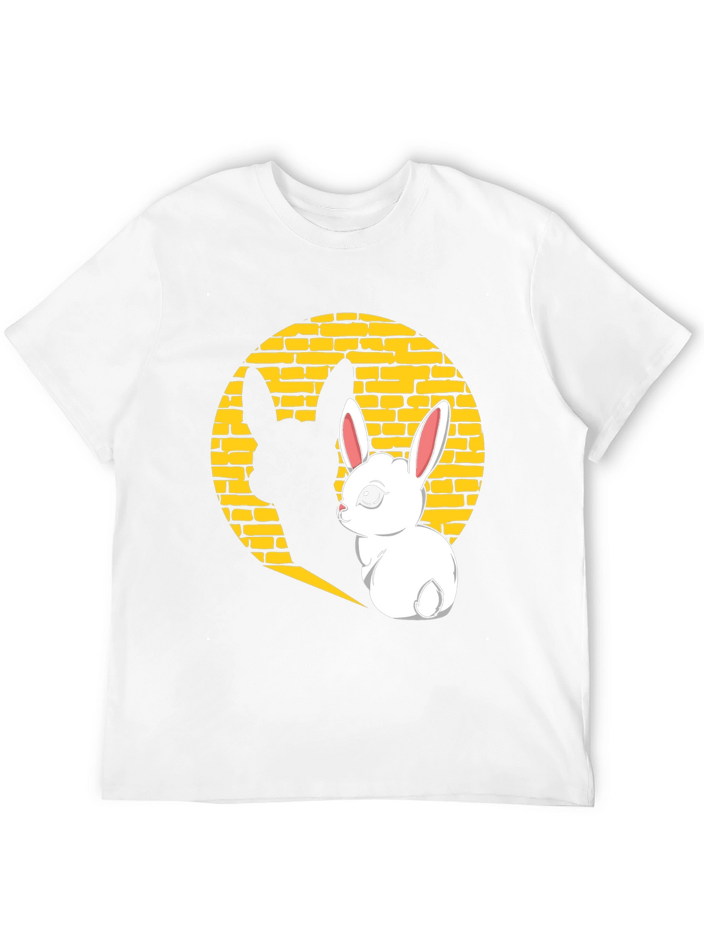 Bunny Shadow Graphic Tee - Black