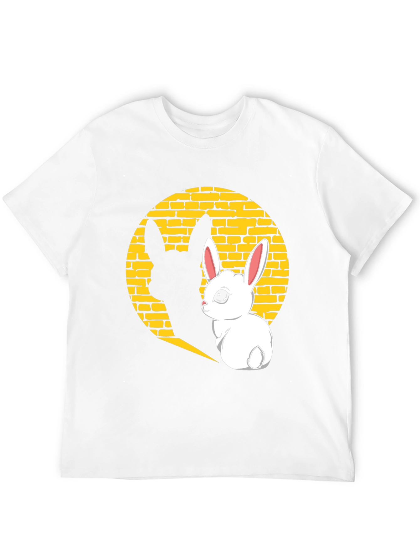 Bunny Shadow Graphic Tee - Black