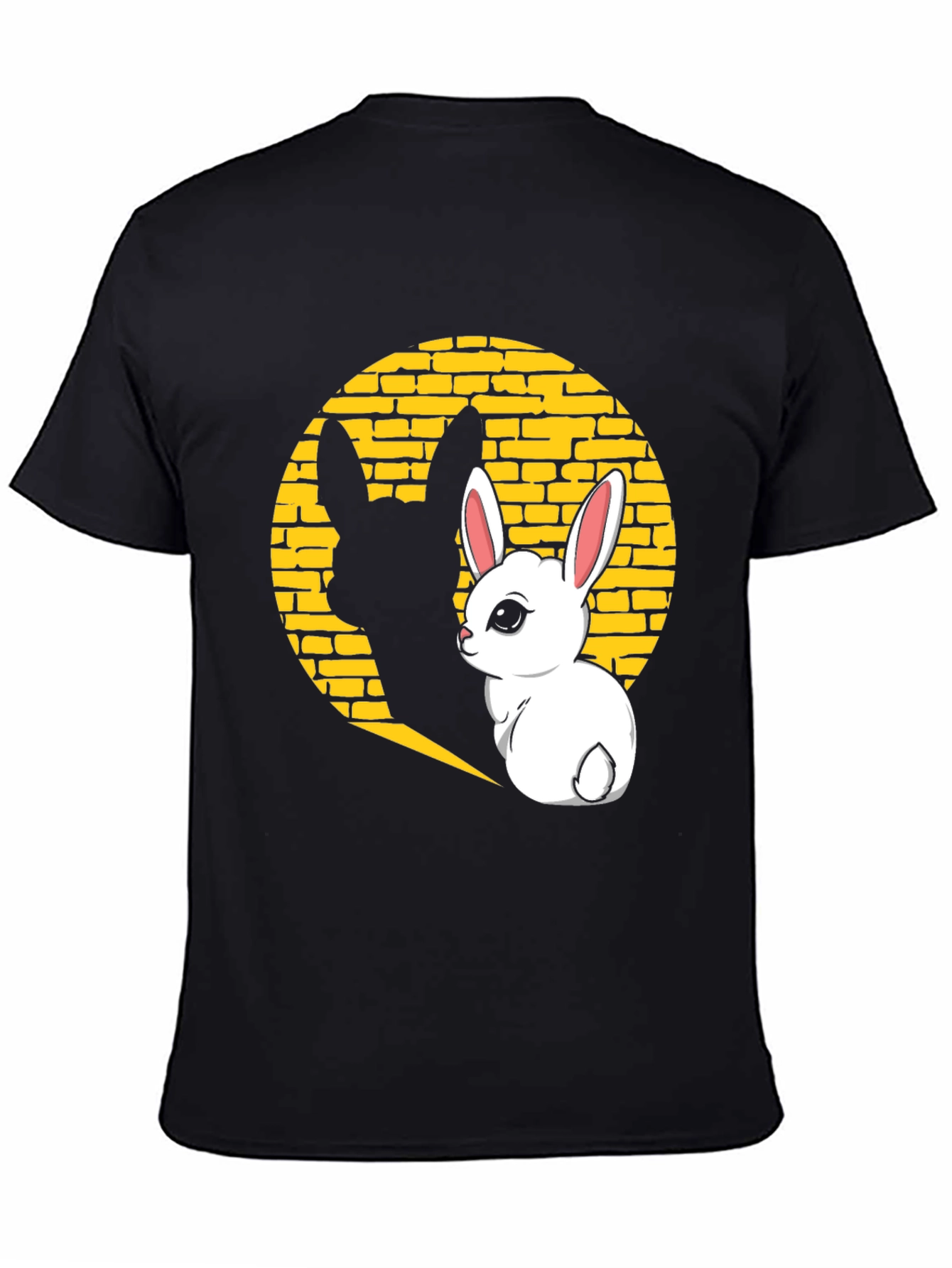 Bunny Shadow Graphic Tee - Black
