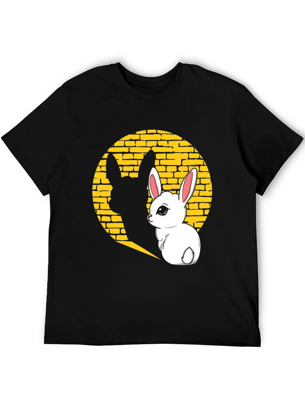 Bunny Shadow Graphic Tee - Black