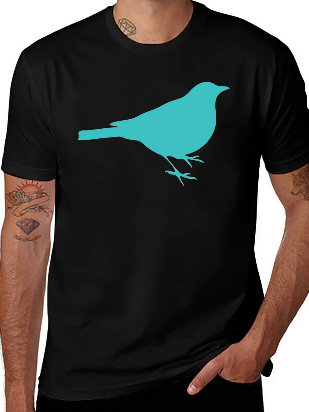 Bird Graphic T-Shirt - Casual Style