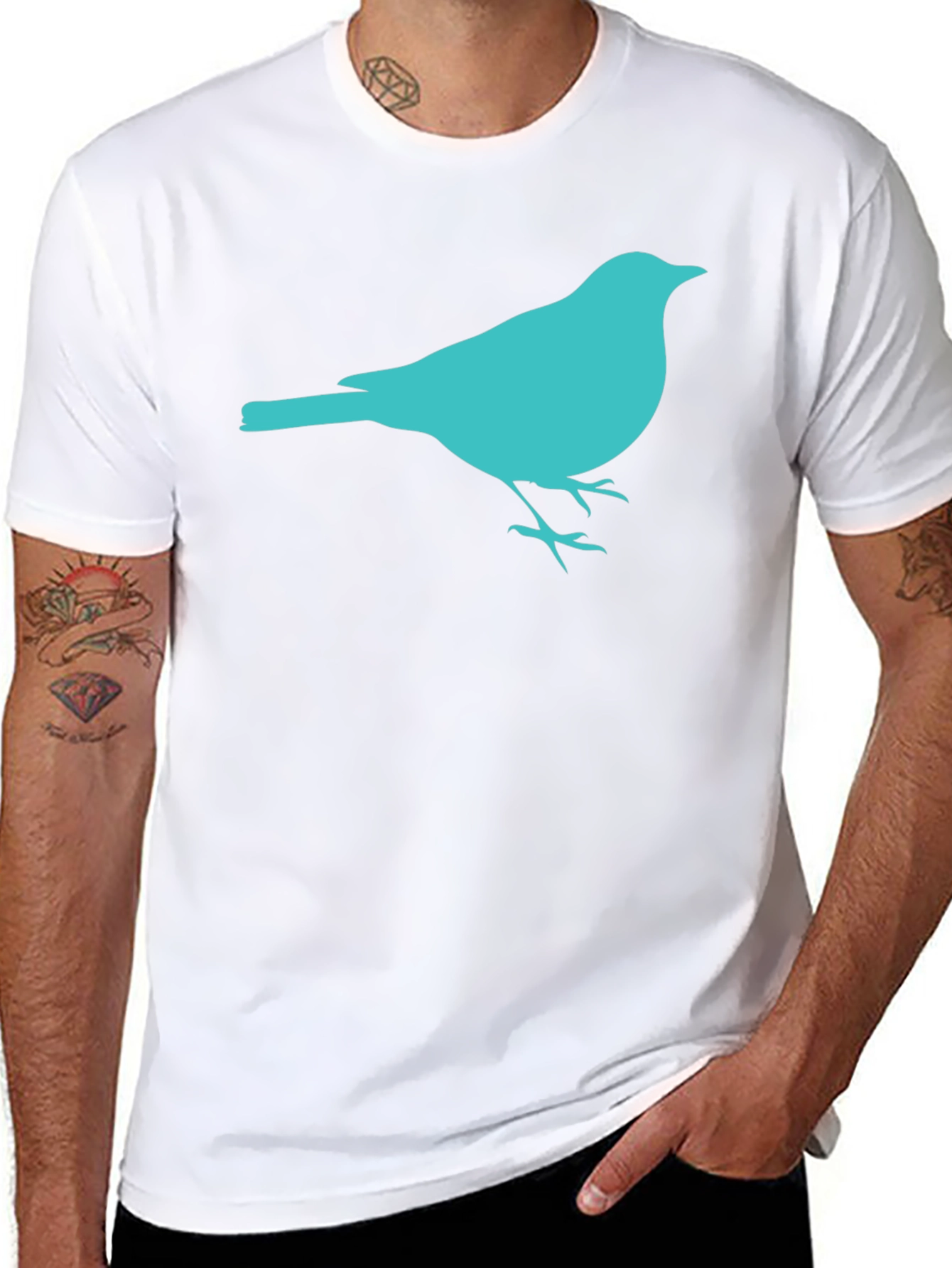 Bird Graphic T-Shirt - Casual Style