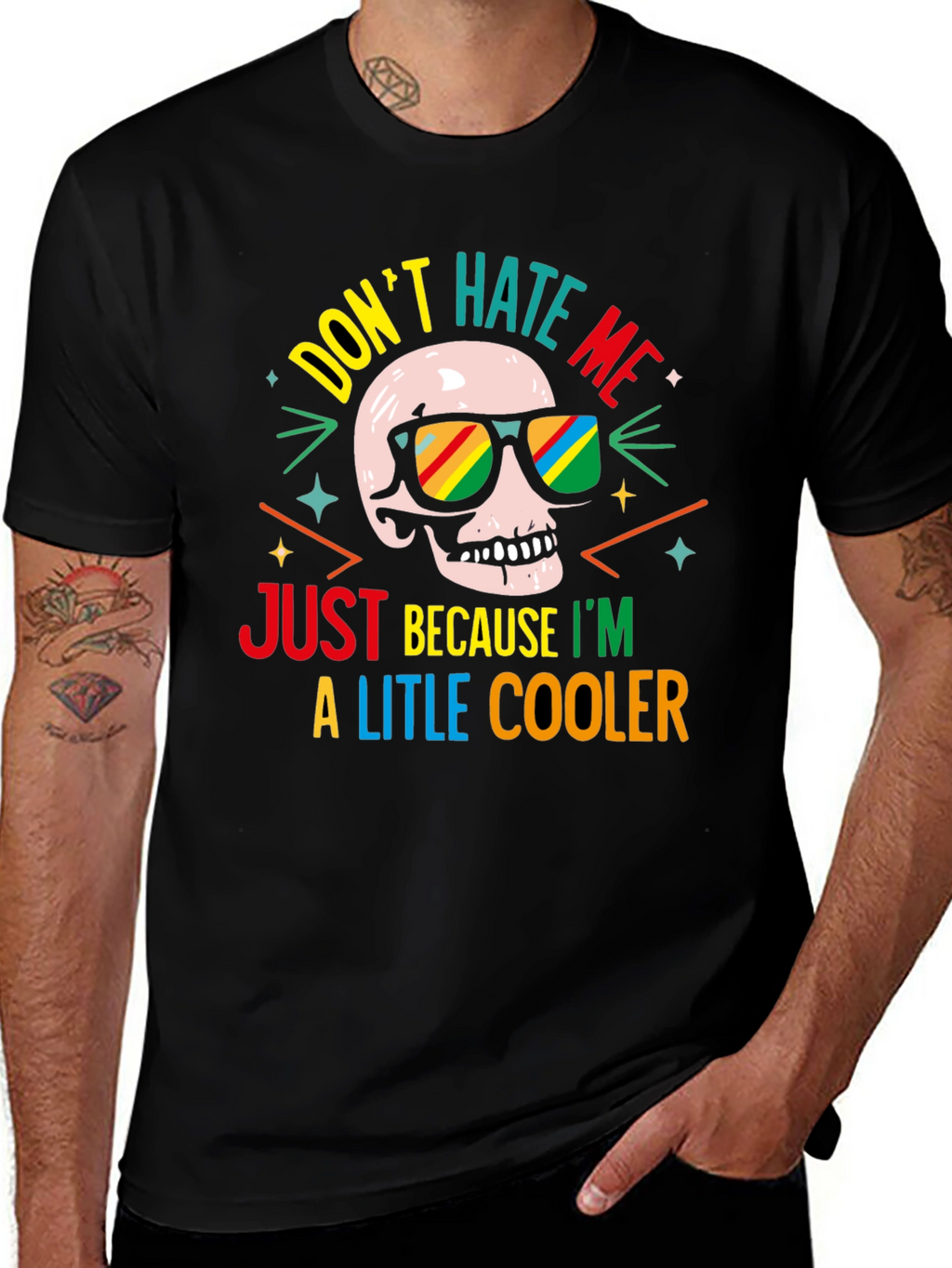 Cool Skull T-Shirt - Dont Hate Me!