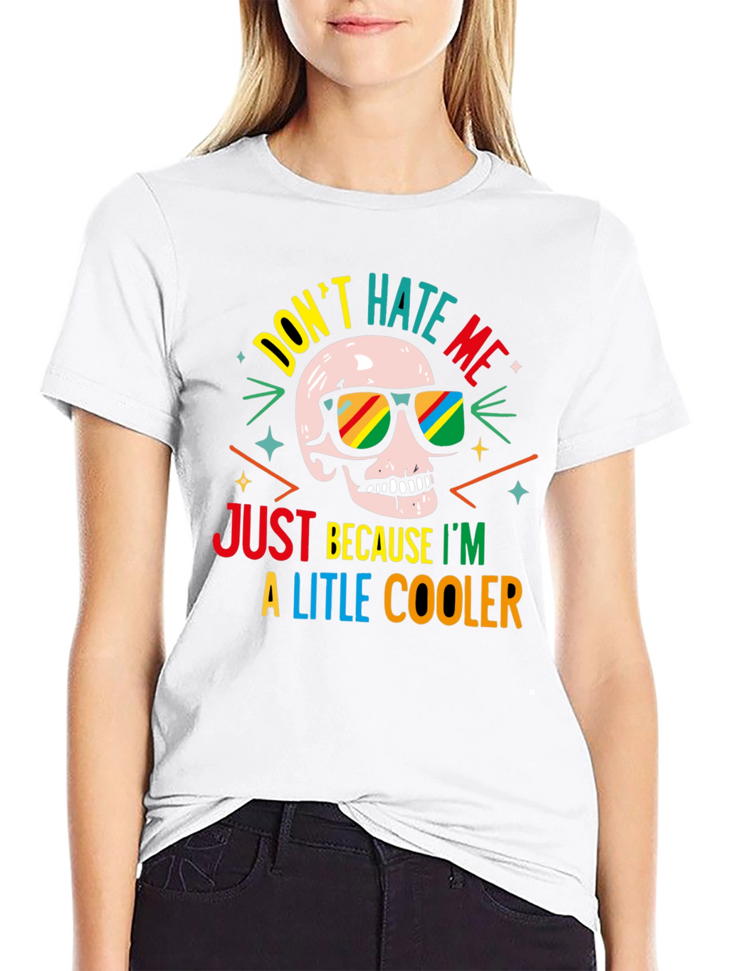 Cool Skull T-Shirt - Dont Hate Me!