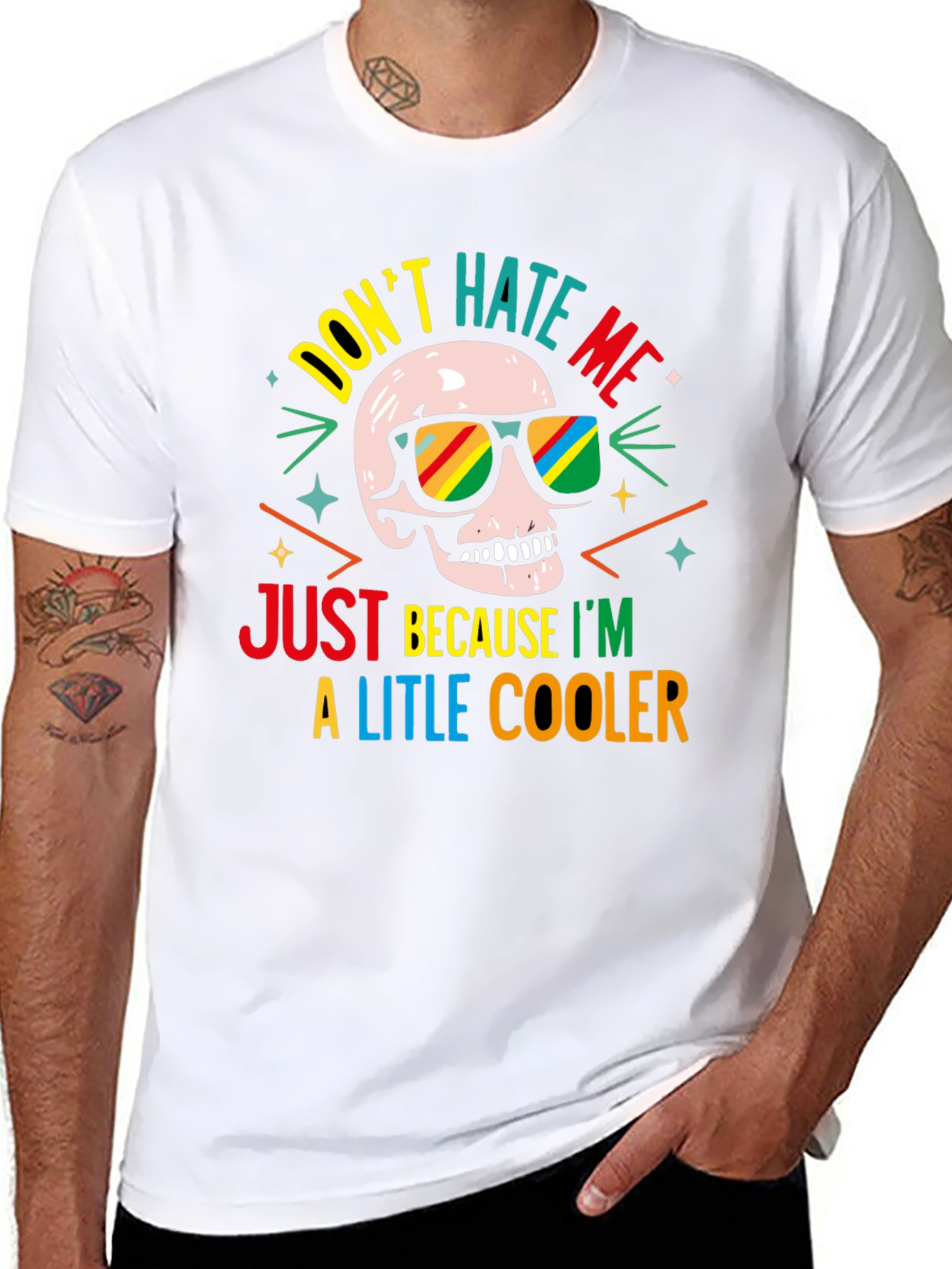 Cool Skull T-Shirt - Dont Hate Me!