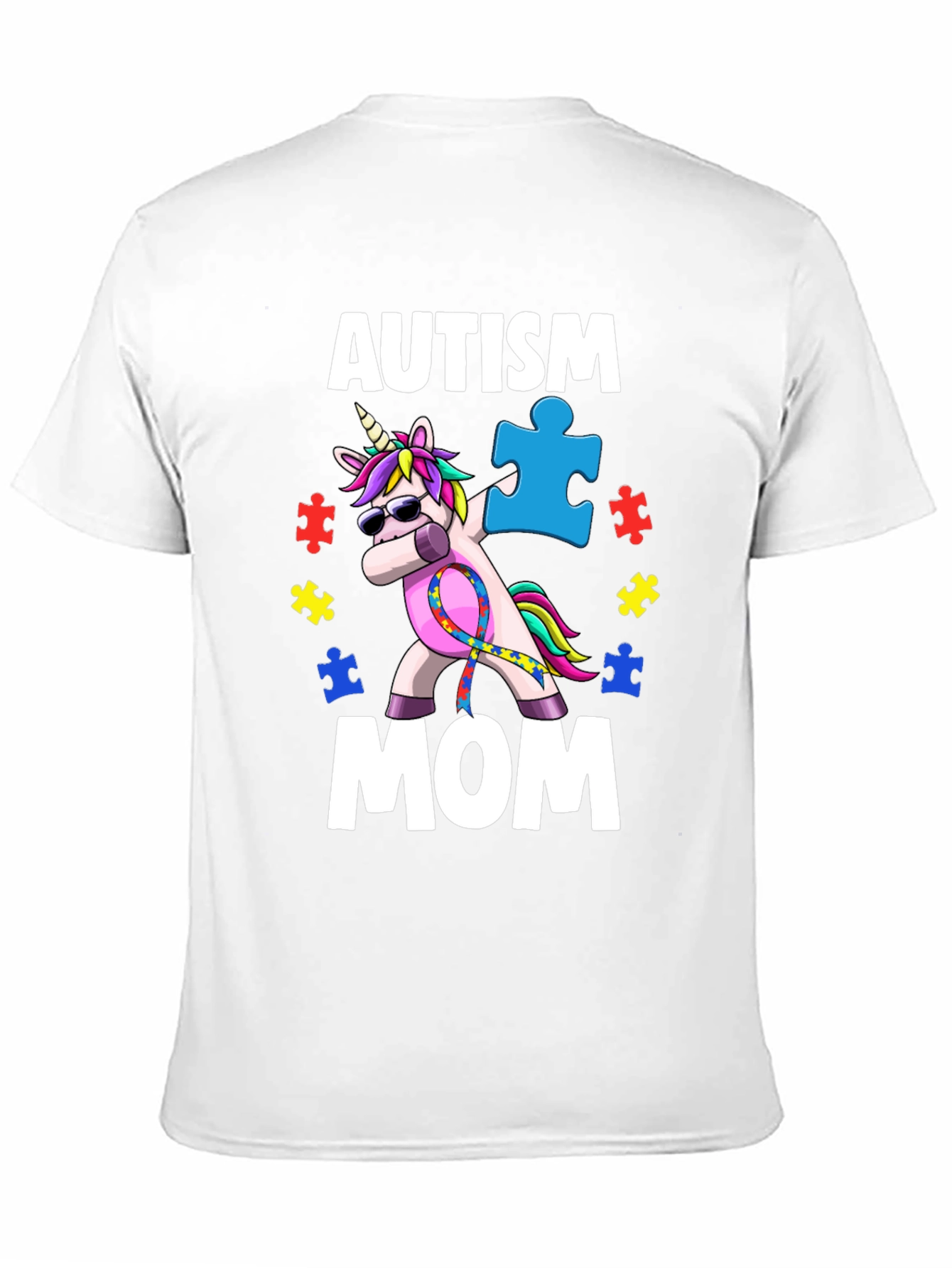 Autism Mom Unicorn Dabbing T-Shirt