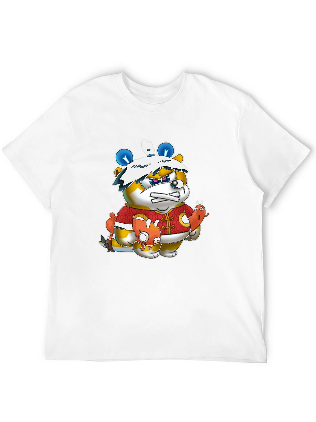 Cartoon Character Black Tee