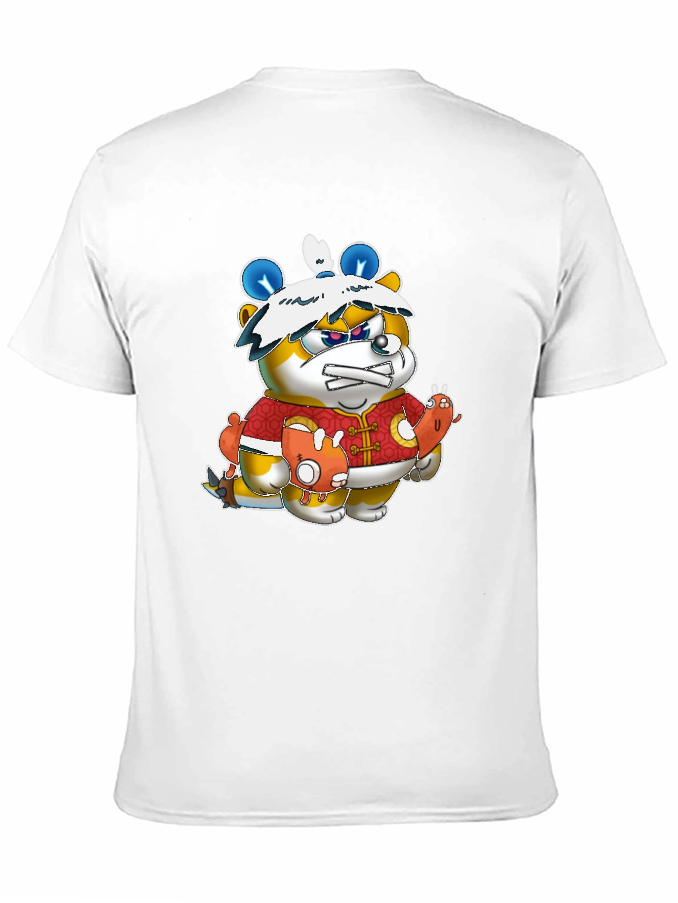 Cartoon Character Black Tee