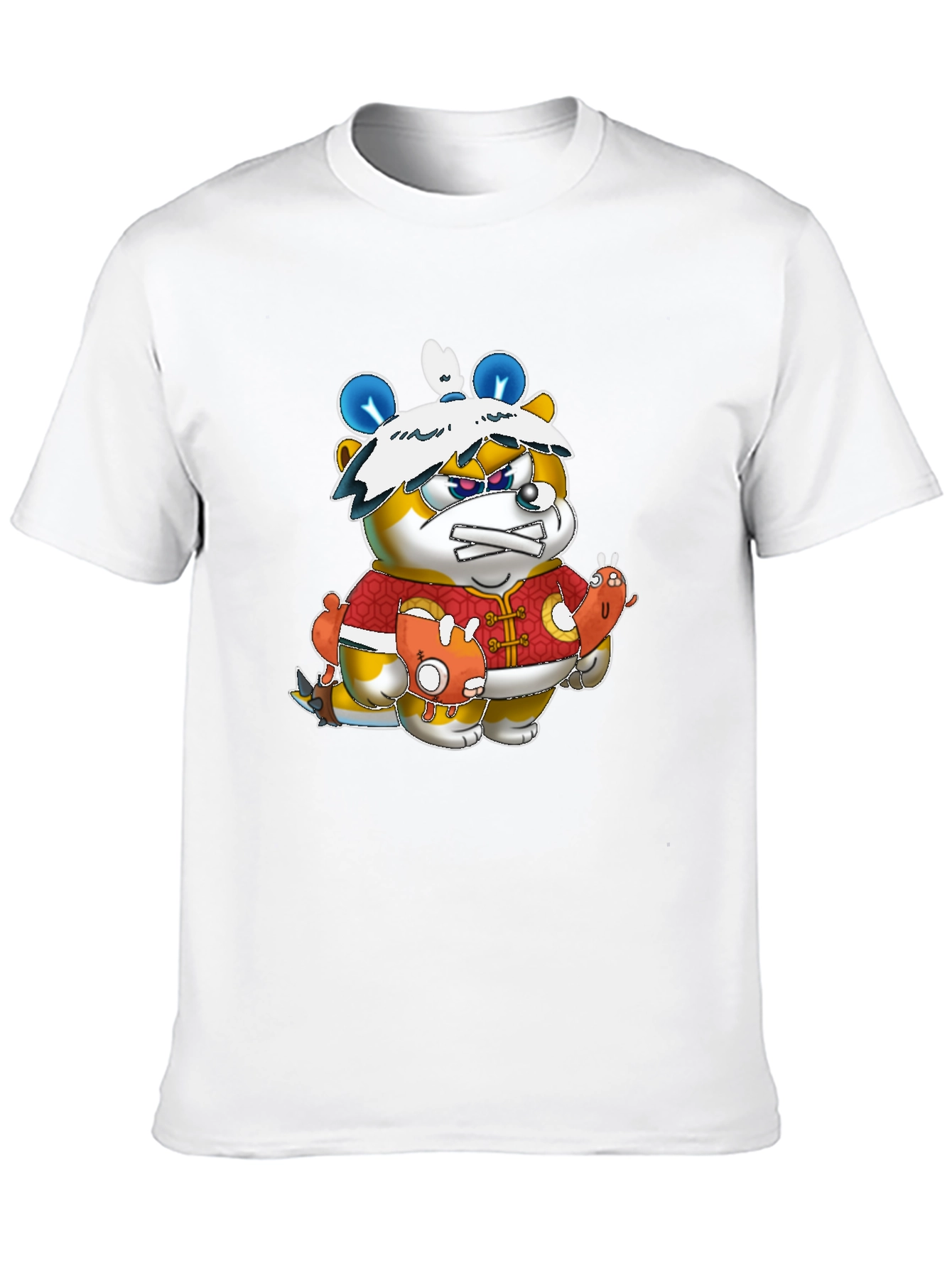 Cartoon Character Black Tee