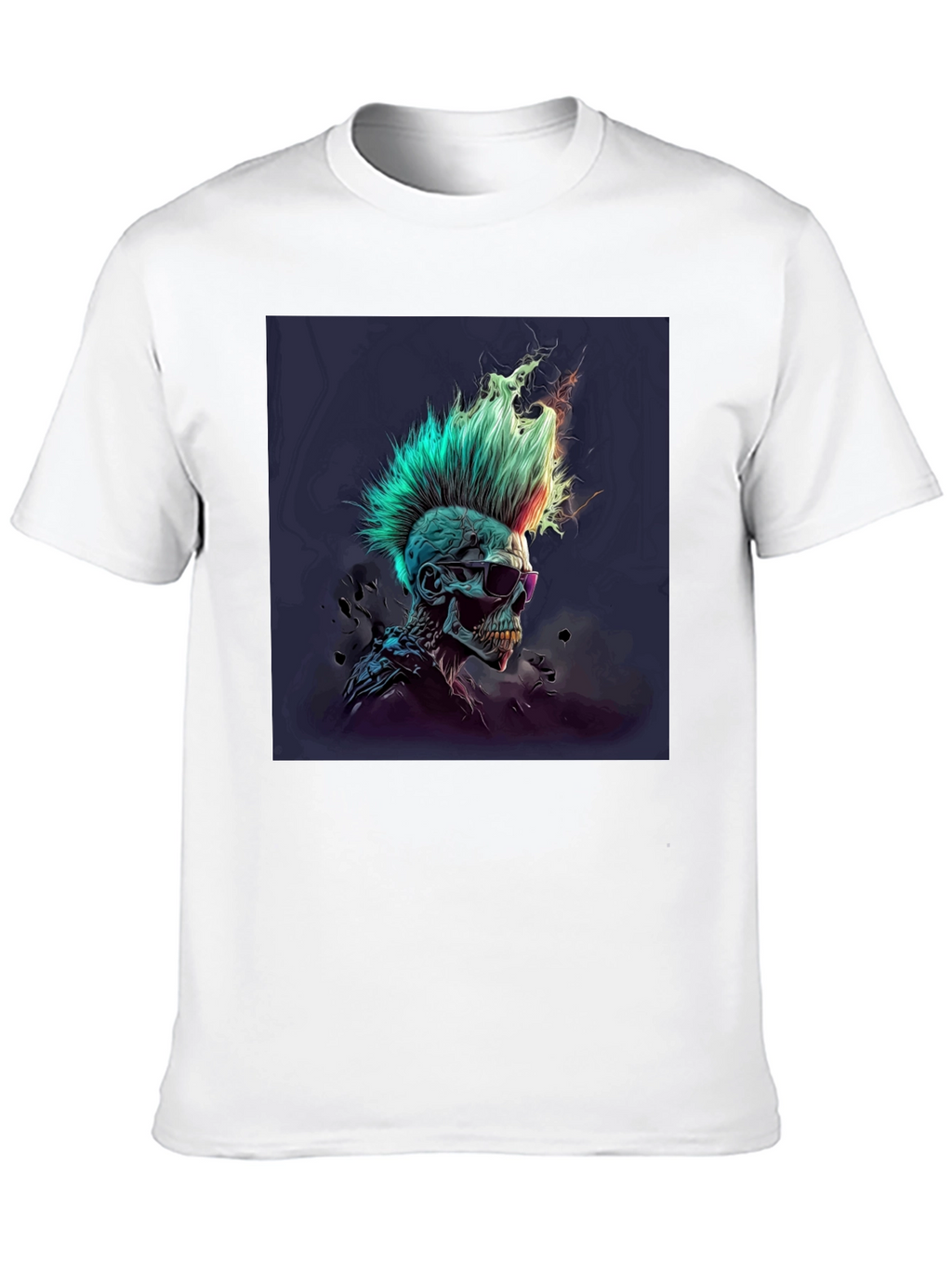 Punk Skull Graphic Tee - Edgy Style