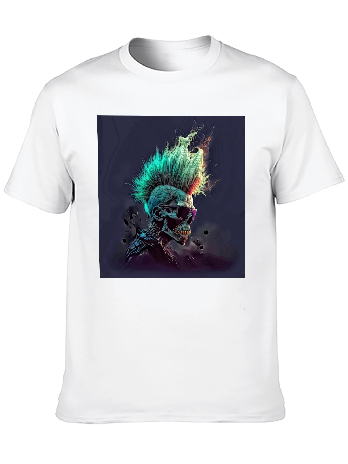 Punk Skull Graphic Tee - Edgy Style