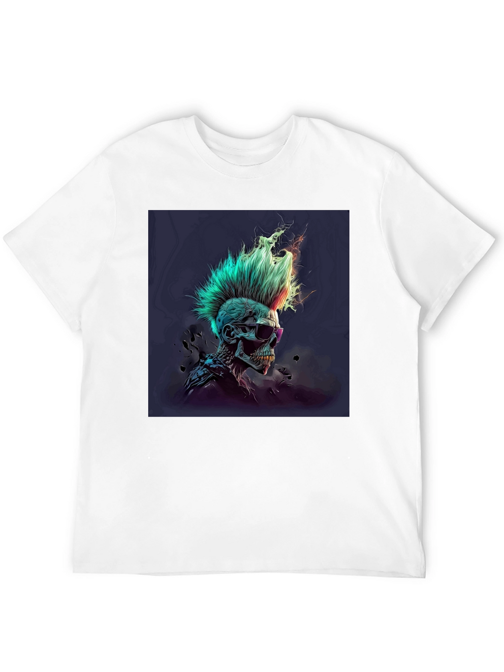 Punk Skull Graphic Tee - Edgy Style