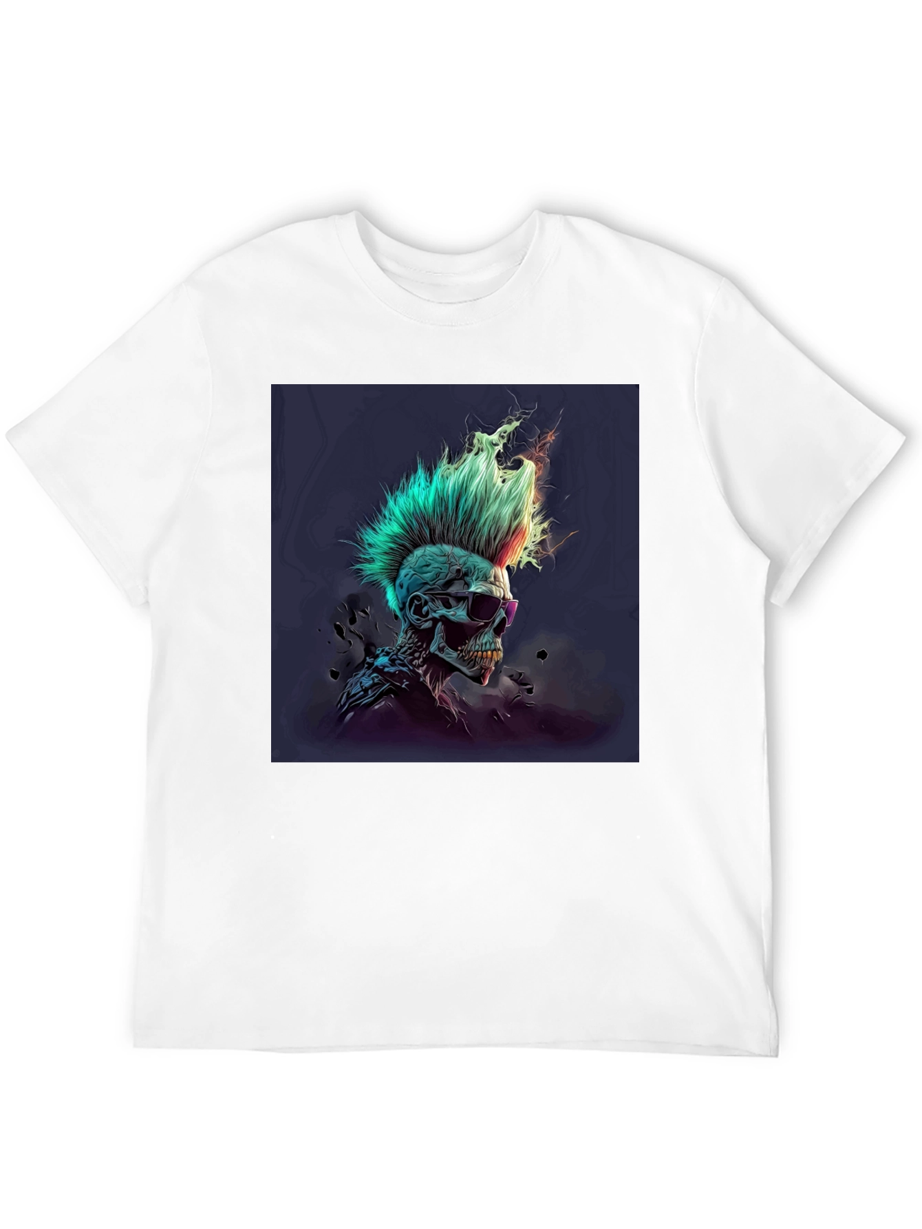 Punk Skull Graphic Tee - Edgy Style