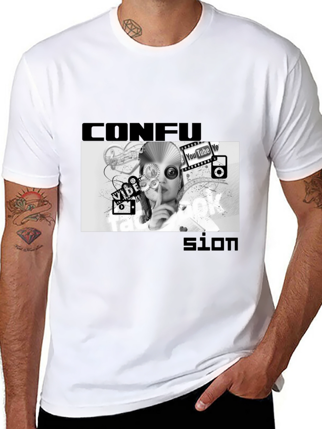 Confused Media Black T-Shirt