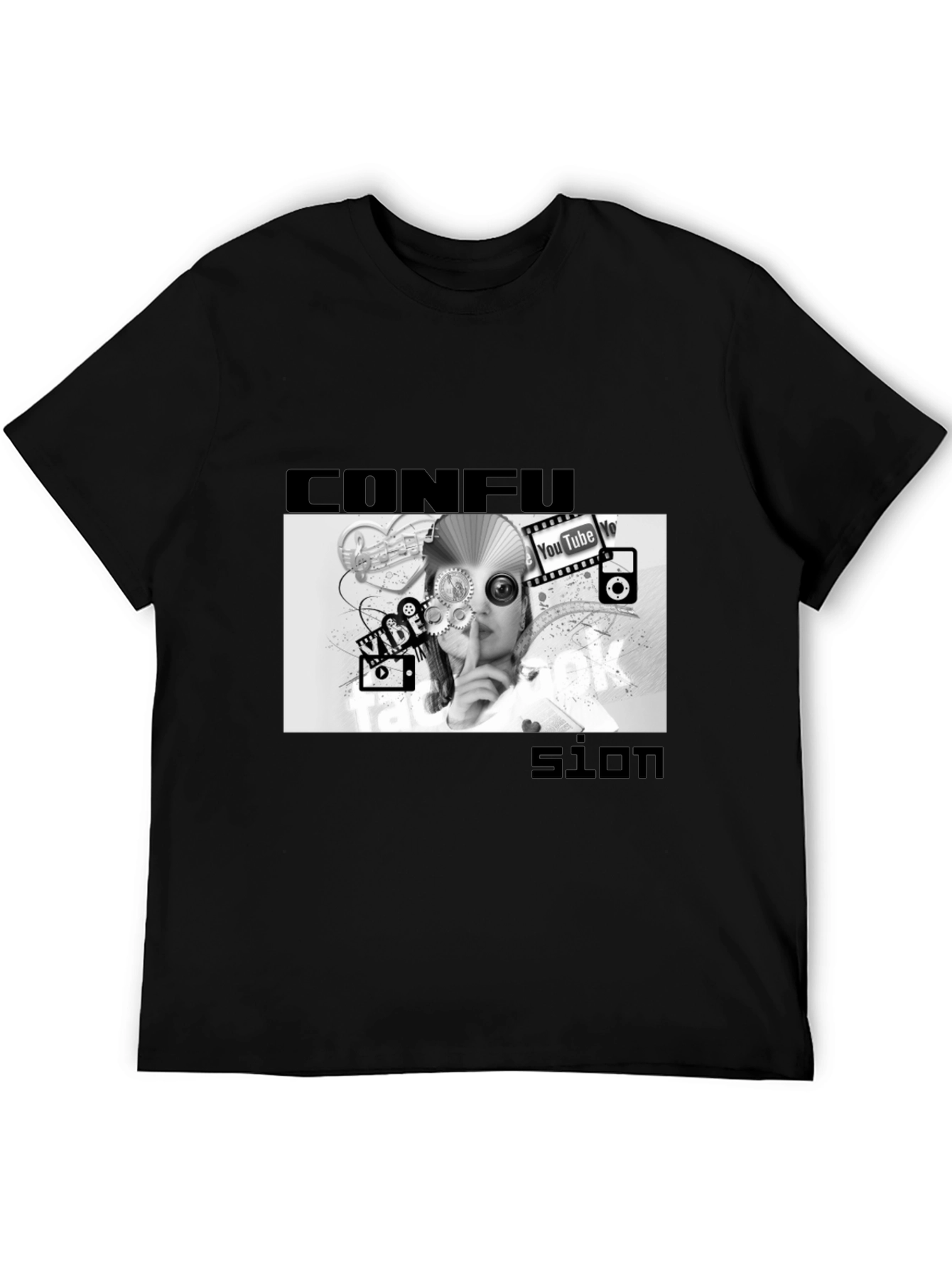 Confused Media Black T-Shirt