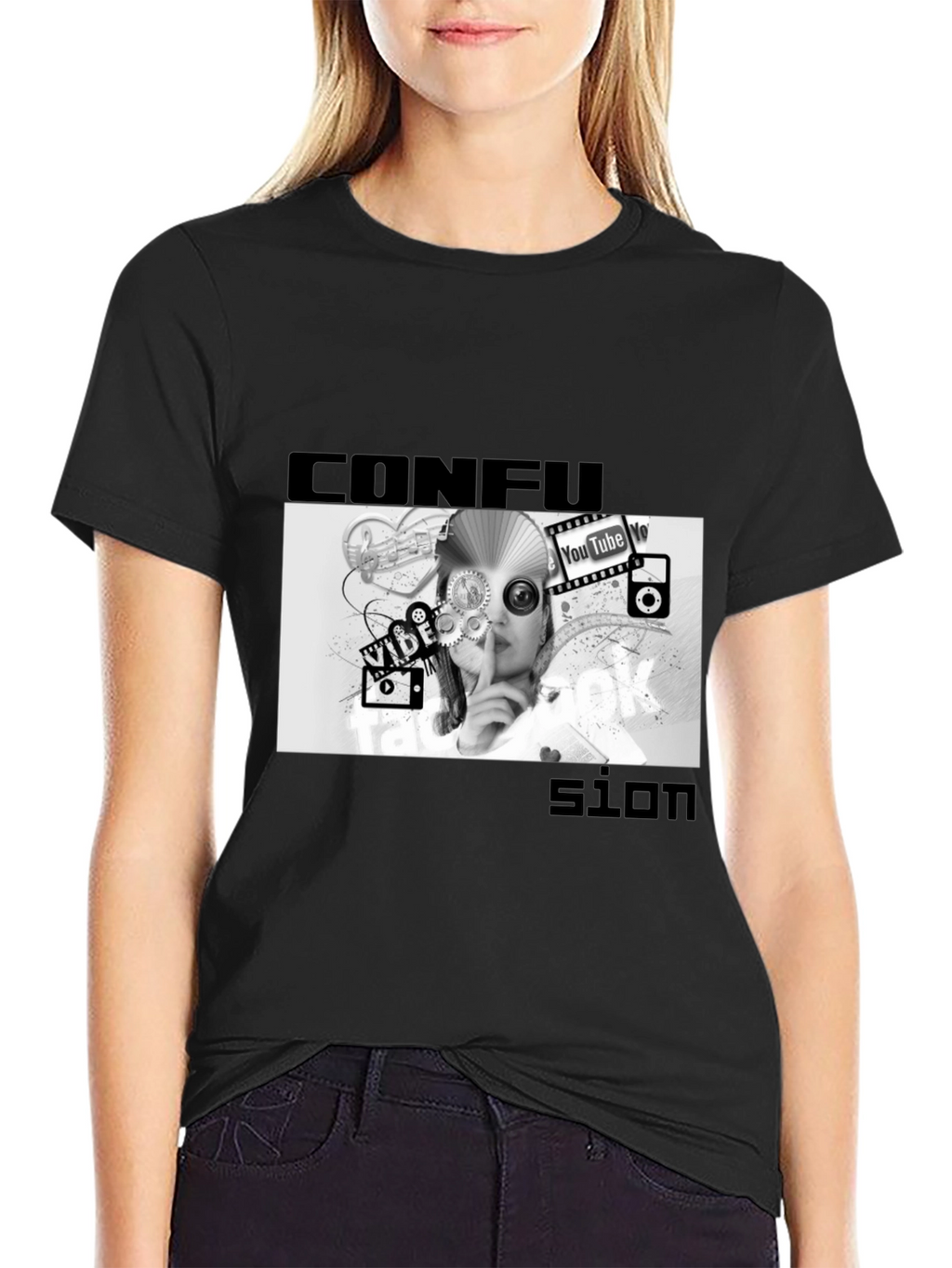 Confused Media Black T-Shirt