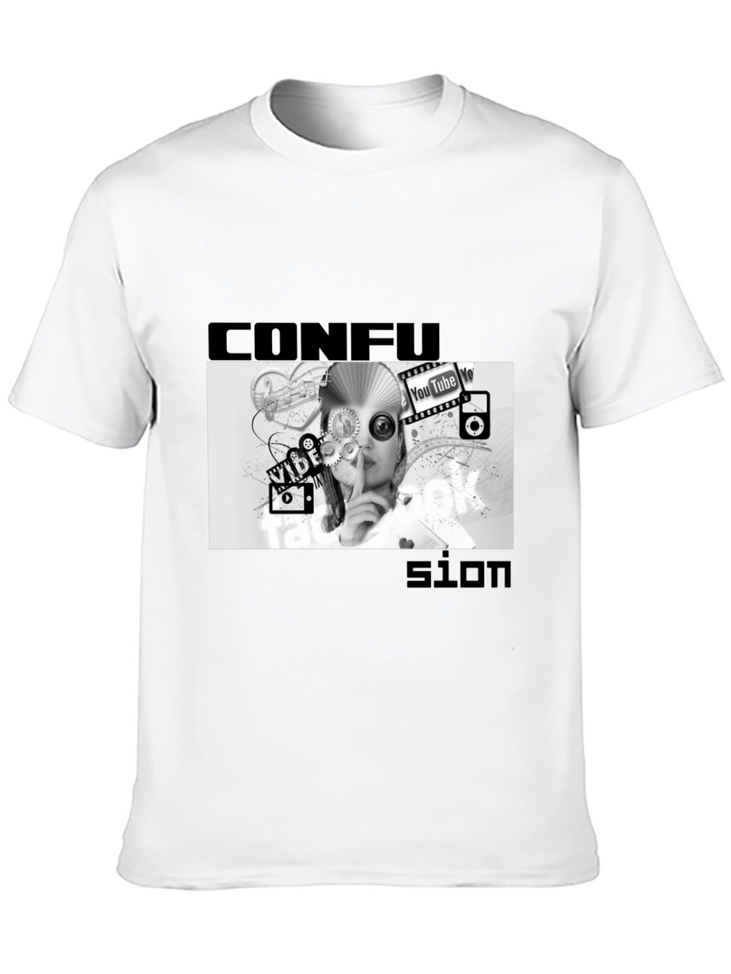 Confused Media Black T-Shirt