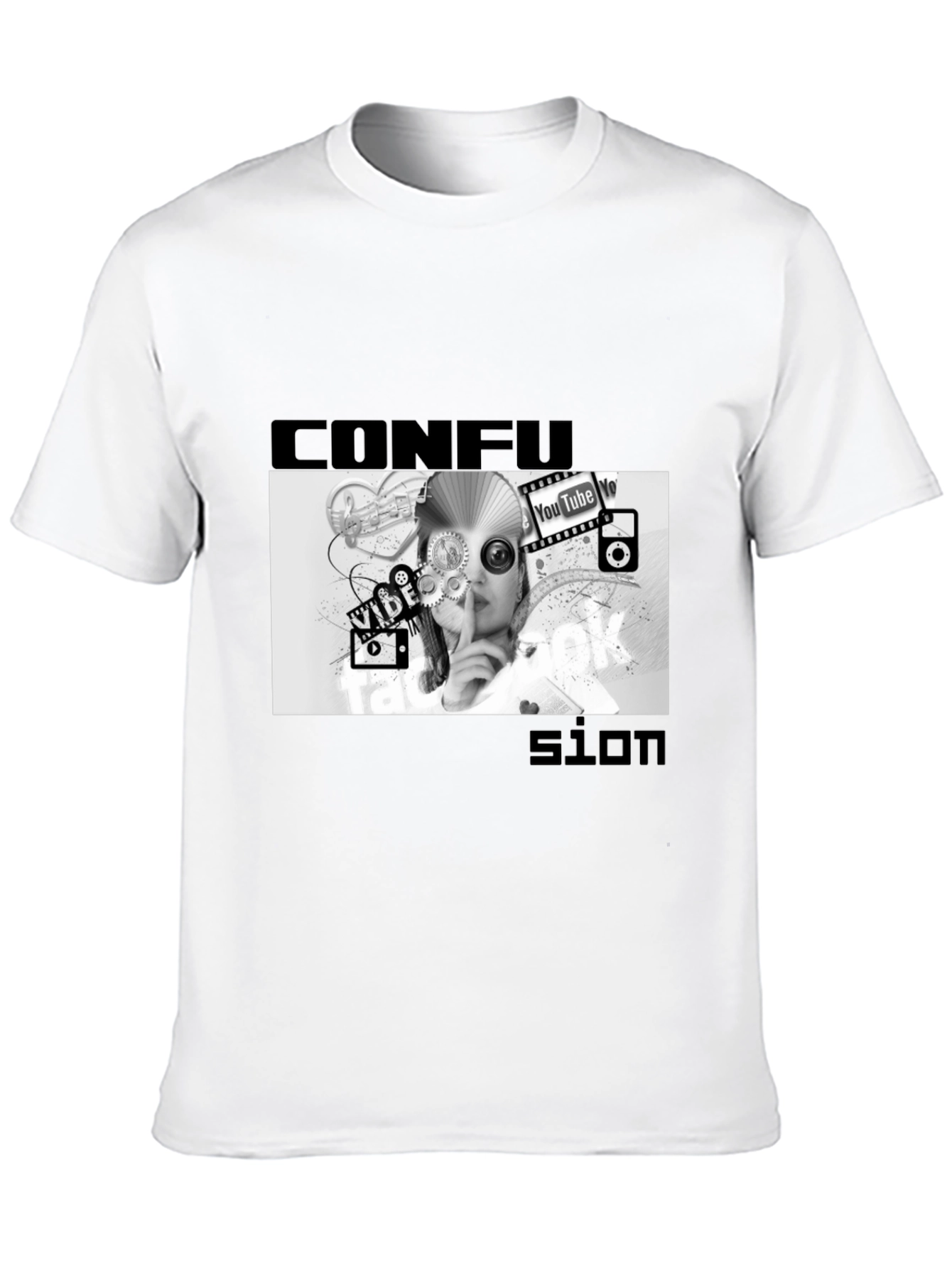 Confused Media Black T-Shirt