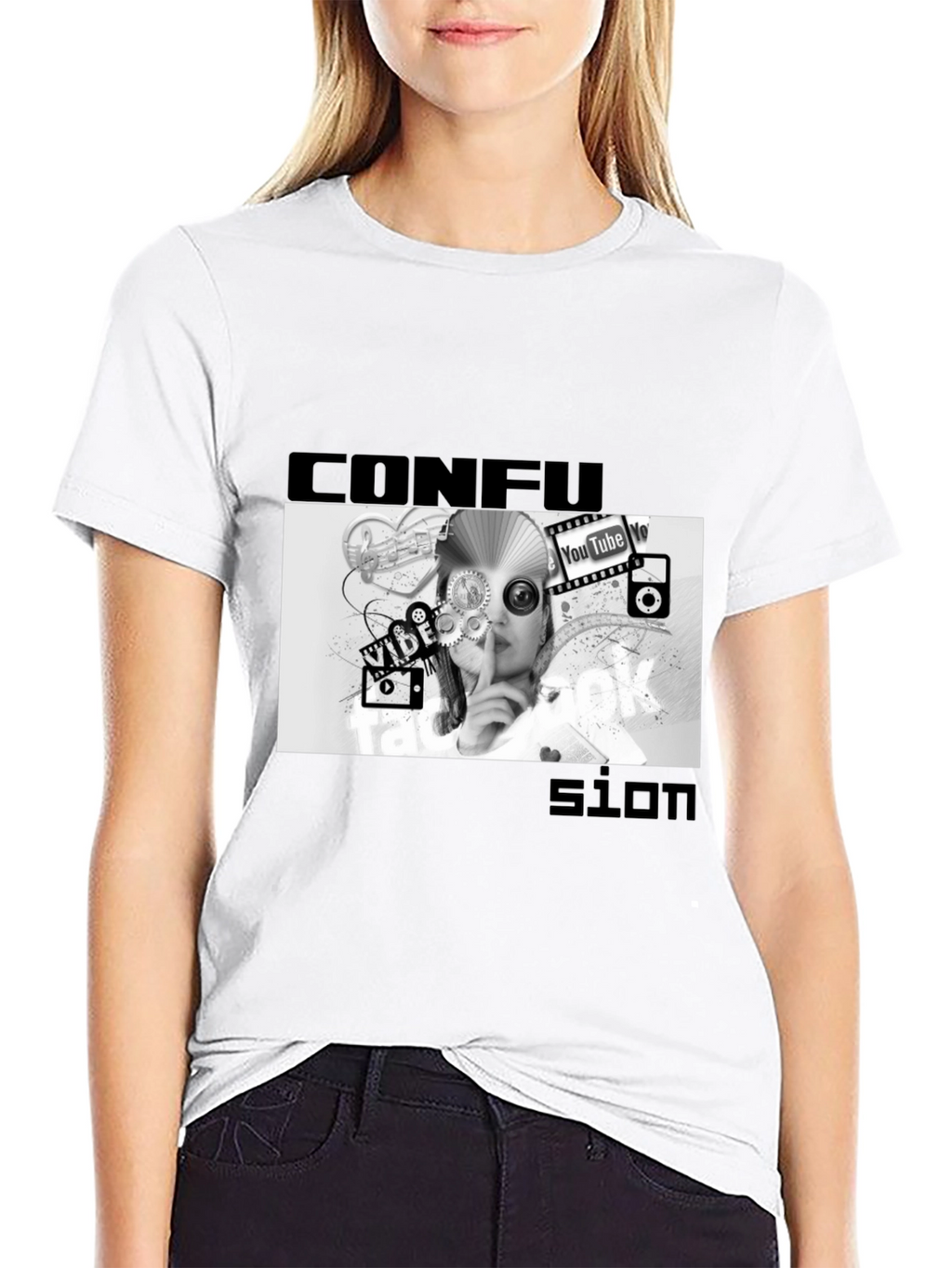 Confused Media Black T-Shirt