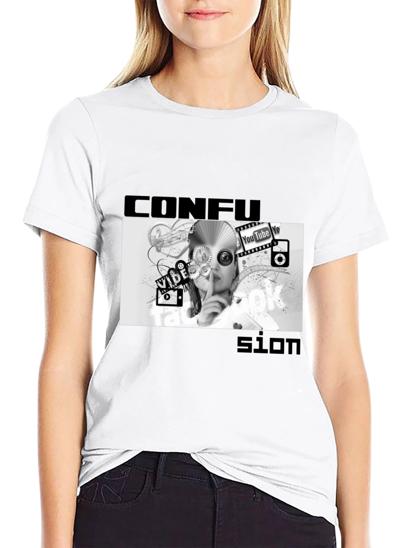 Confused Media Black T-Shirt