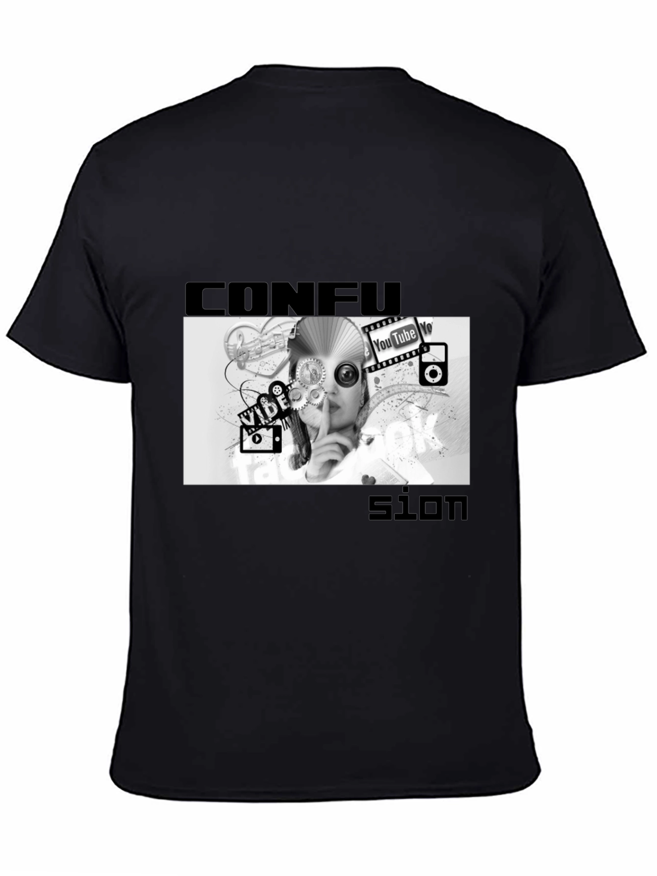 Confused Media Black T-Shirt