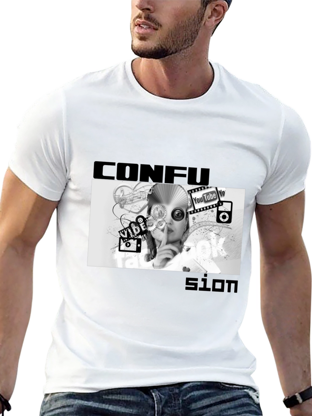 Confused Media Black T-Shirt