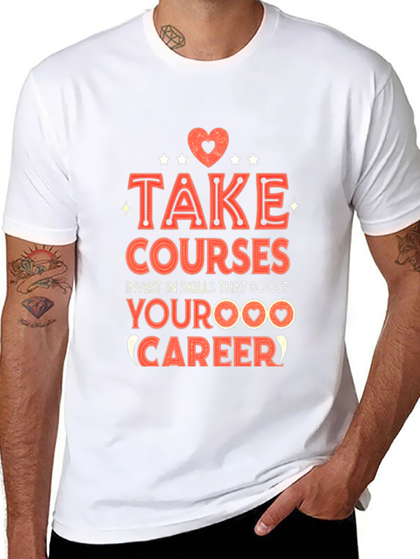 Take Courses Graphic Tee - Boost Your Career!