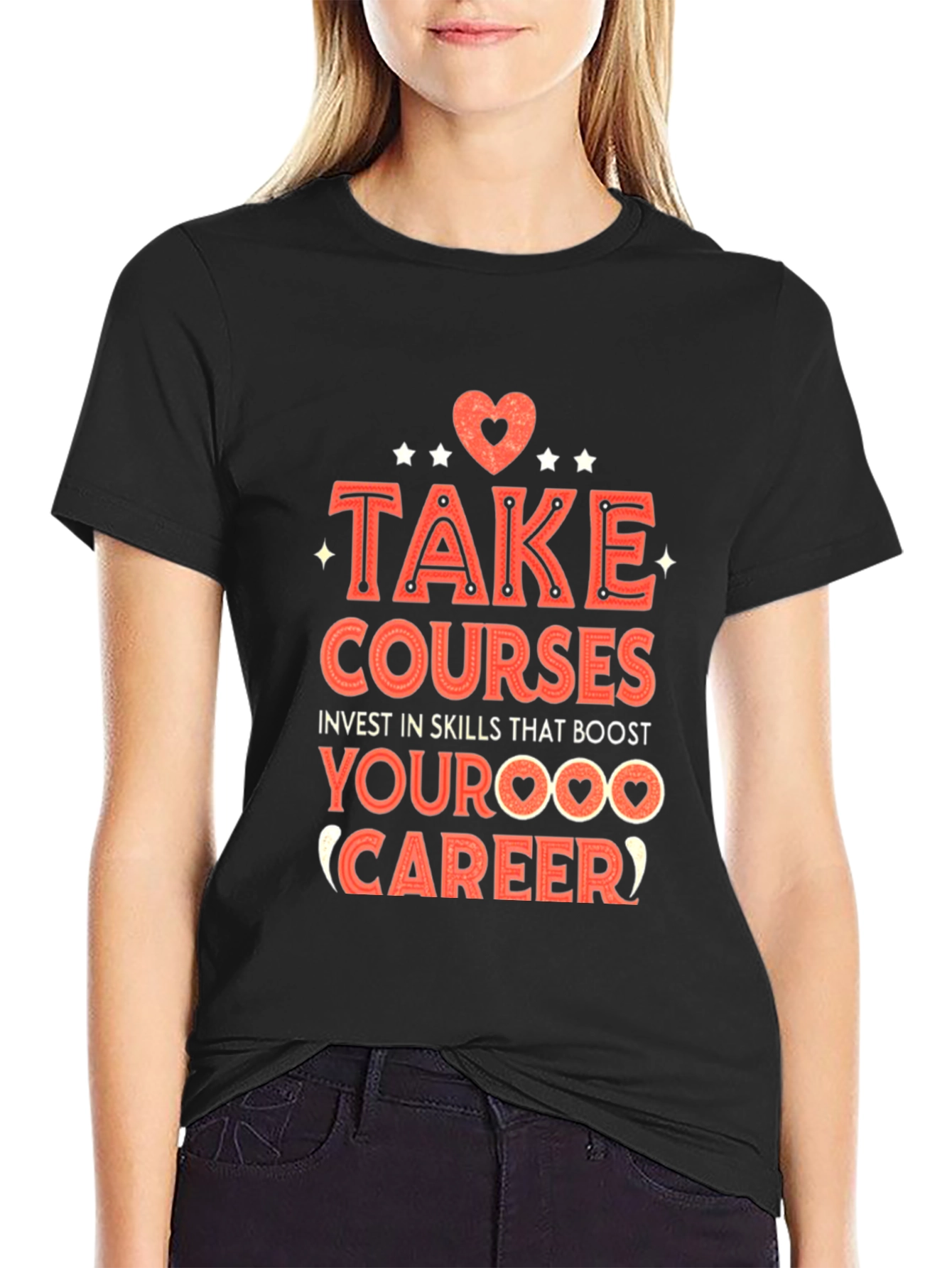 Take Courses Graphic Tee - Boost Your Career!