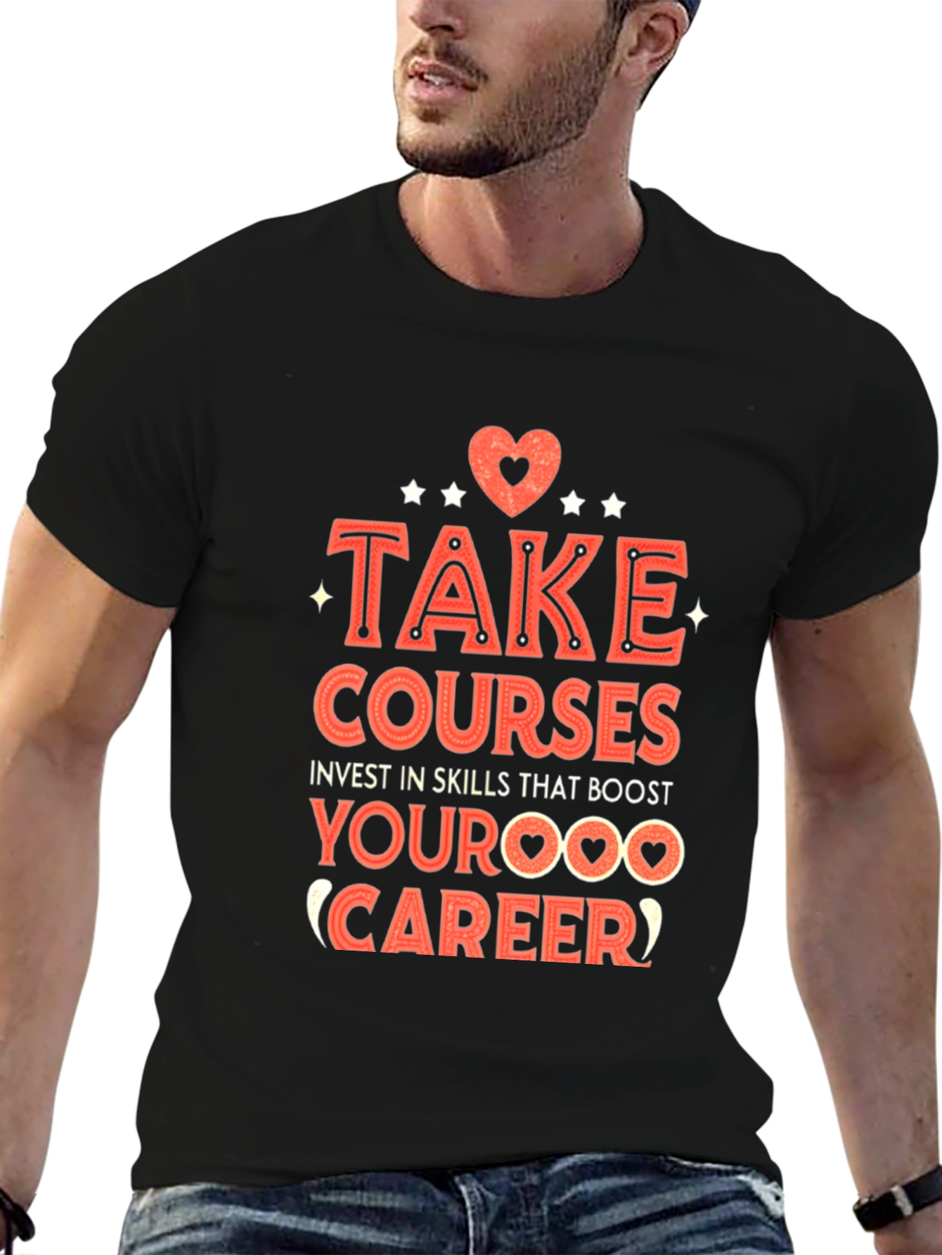 Take Courses Graphic Tee - Boost Your Career!
