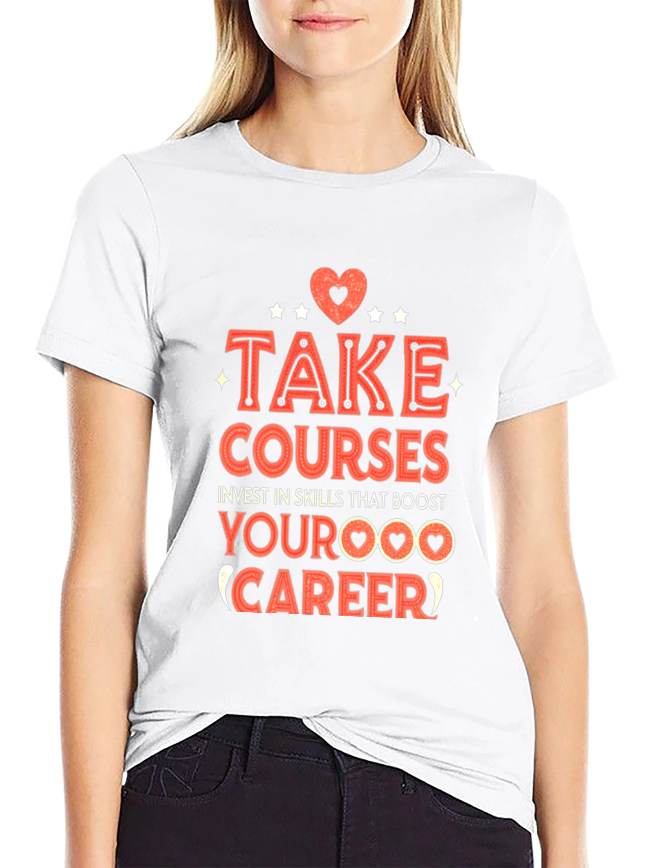 Take Courses Graphic Tee - Boost Your Career!