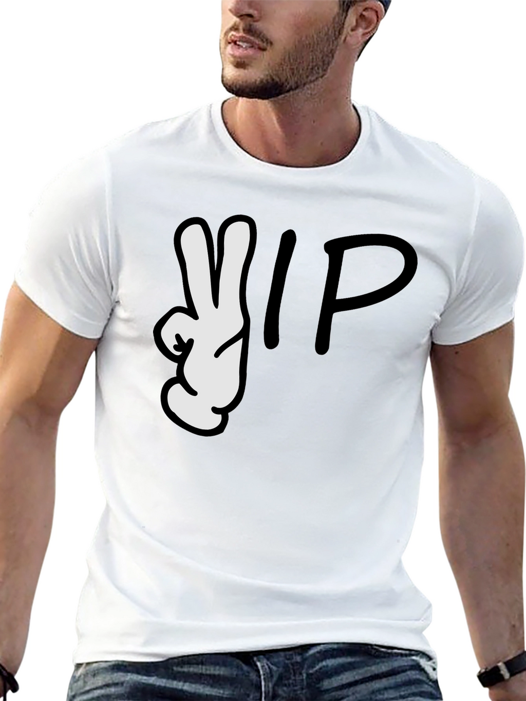 Peace Sign VIP Graphic T-Shirt