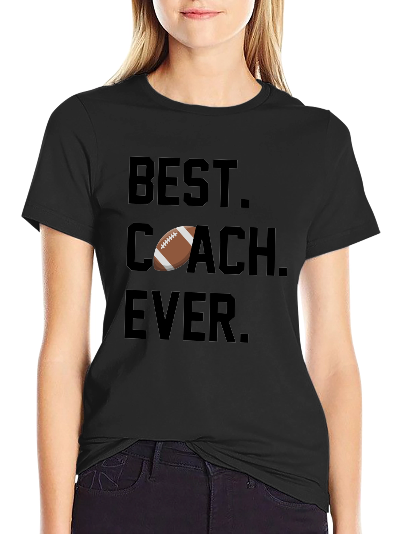 Best Coach Ever Football T-Shirt