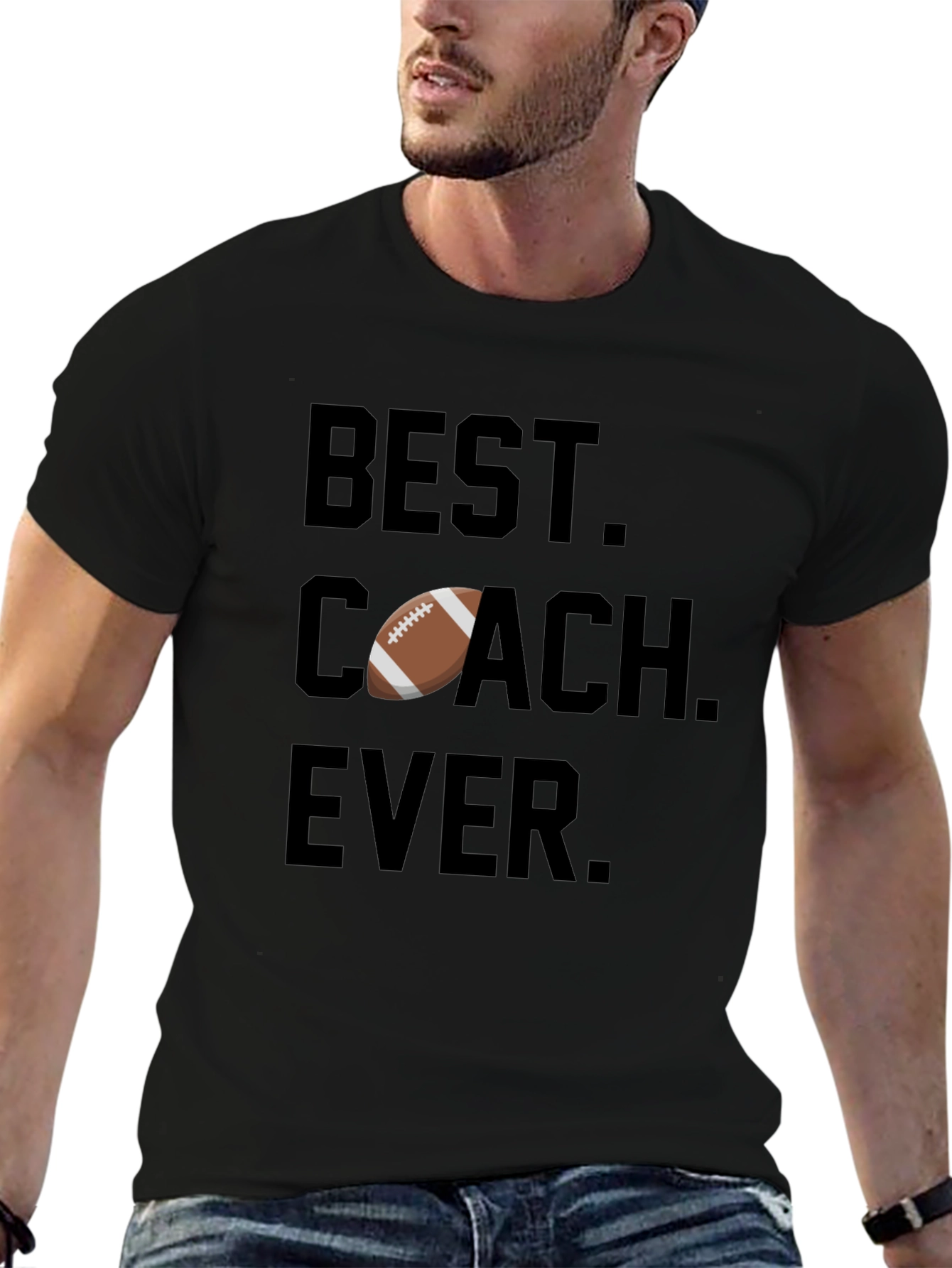 Best Coach Ever Football T-Shirt