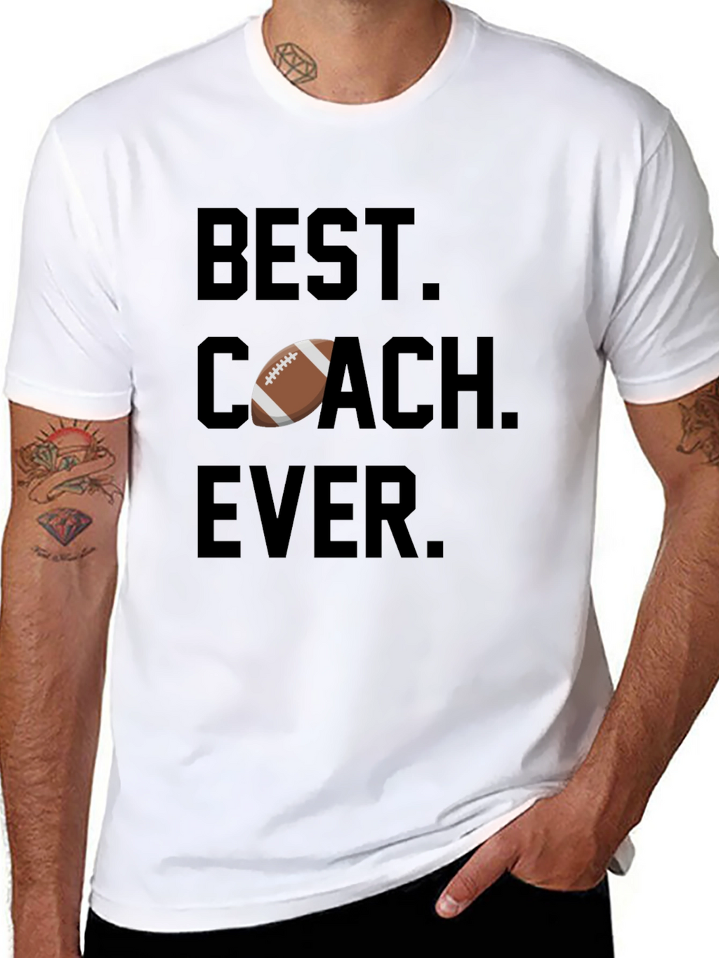Best Coach Ever Football T-Shirt