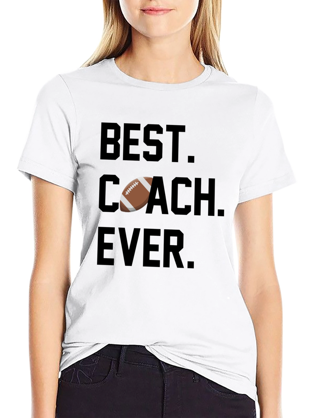 Best Coach Ever Football T-Shirt