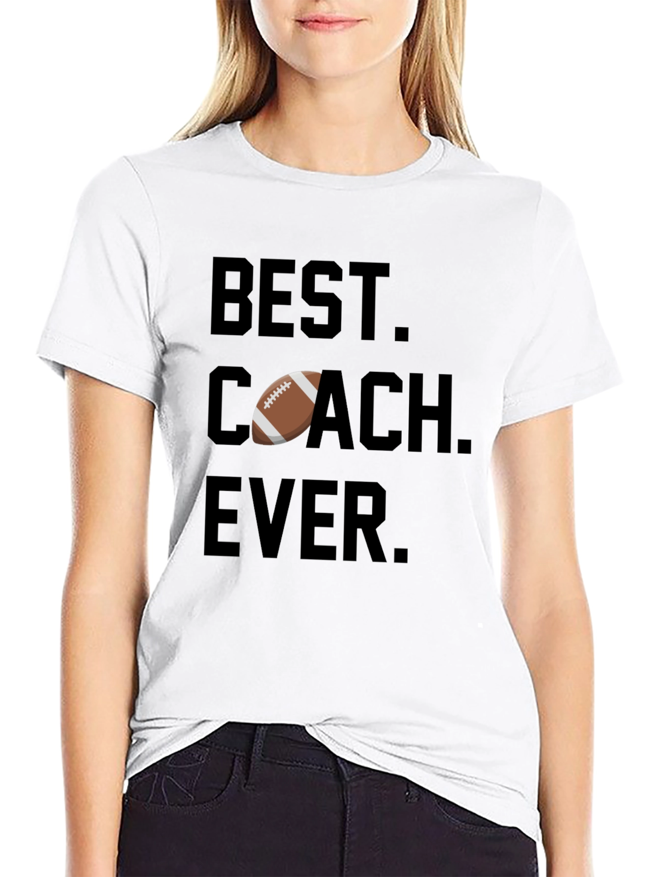 Best Coach Ever Football T-Shirt