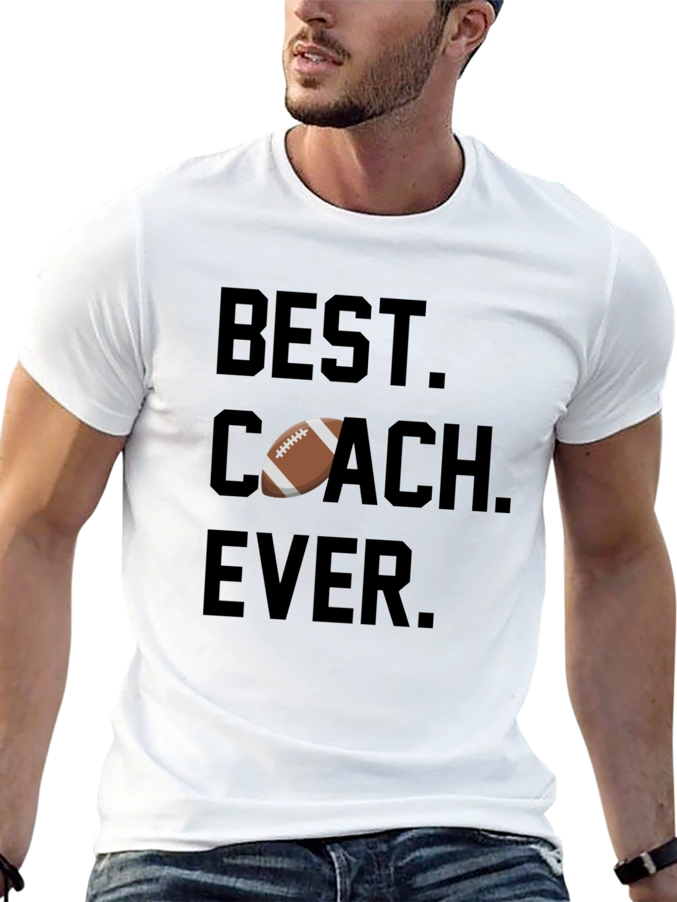 Best Coach Ever Football T-Shirt