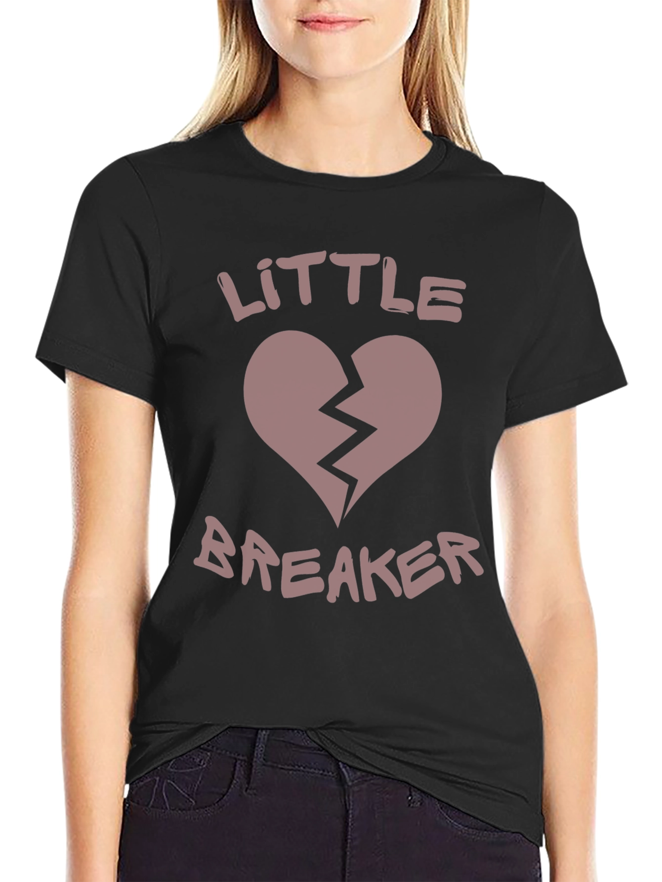 Little Breaker Graphic Tee - Broken Heart Design