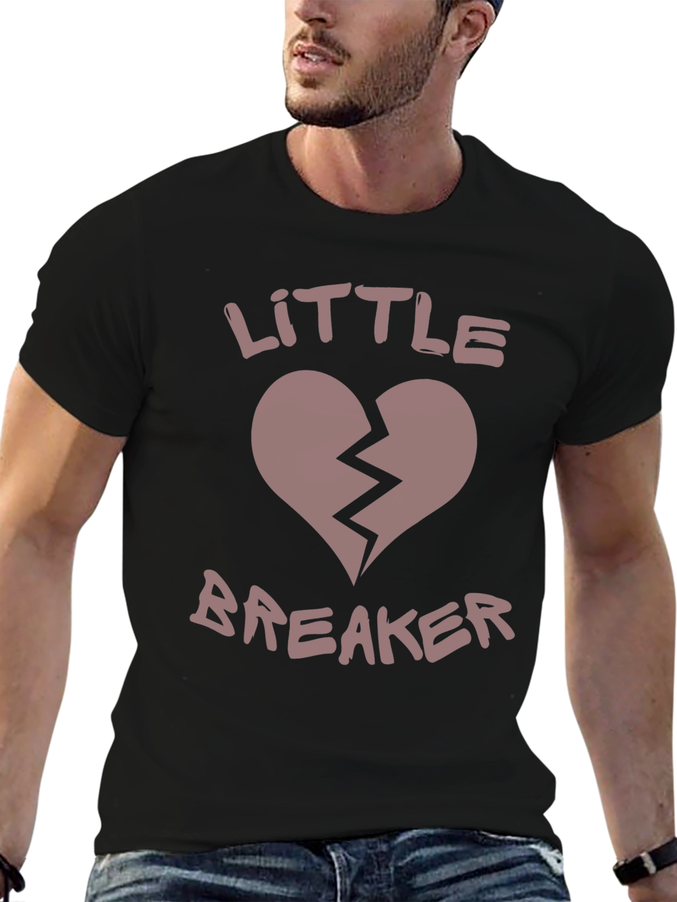 Little Breaker Graphic Tee - Broken Heart Design